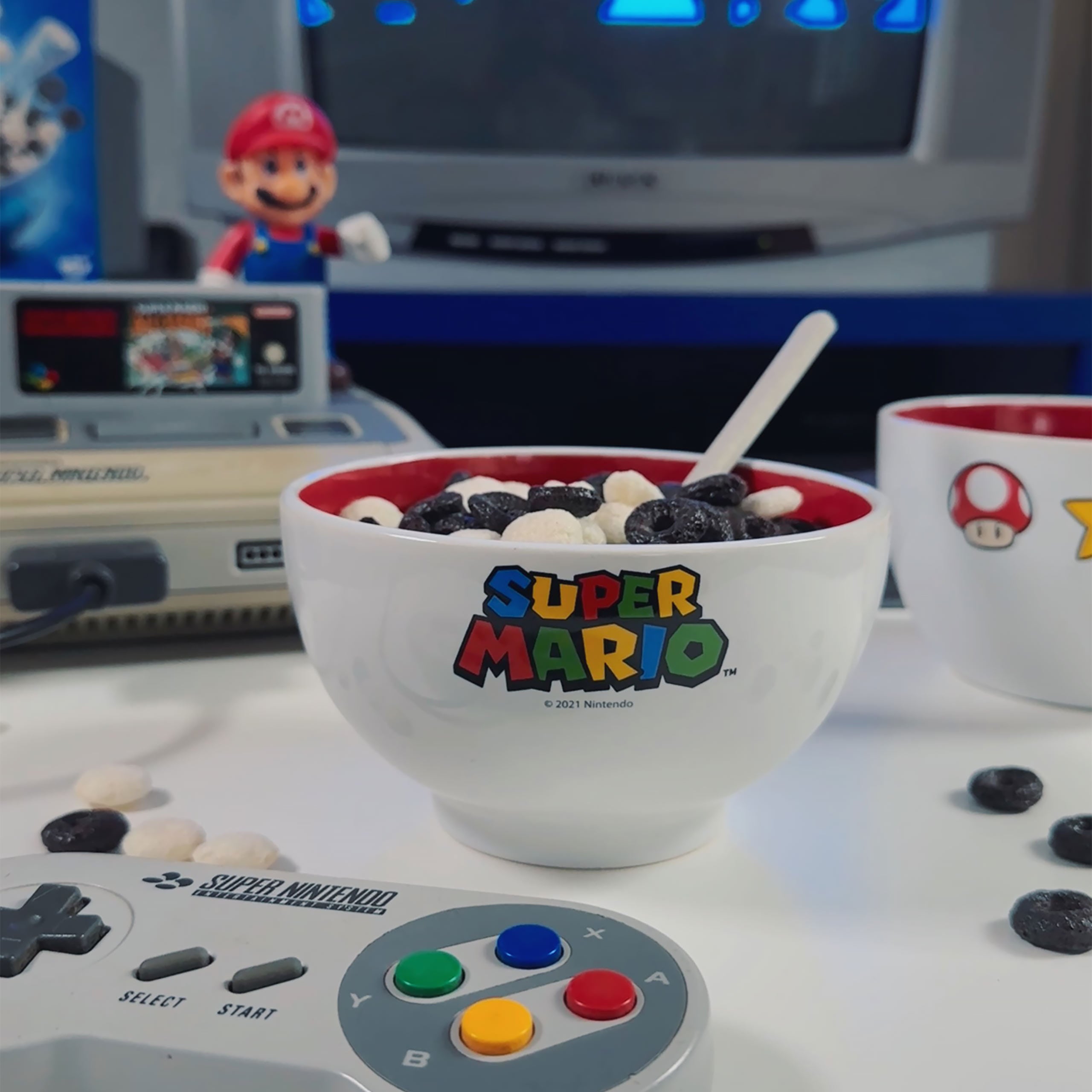 Zdjęcie produktu Super Mario - Miska na płatki z logo