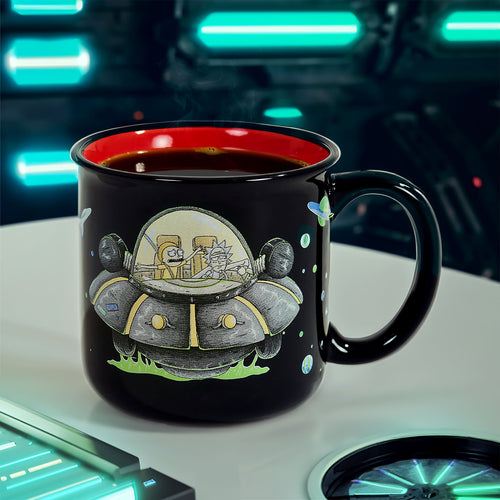 Zdjęcie produktu Rick and Morty - Czarny kubek Portal