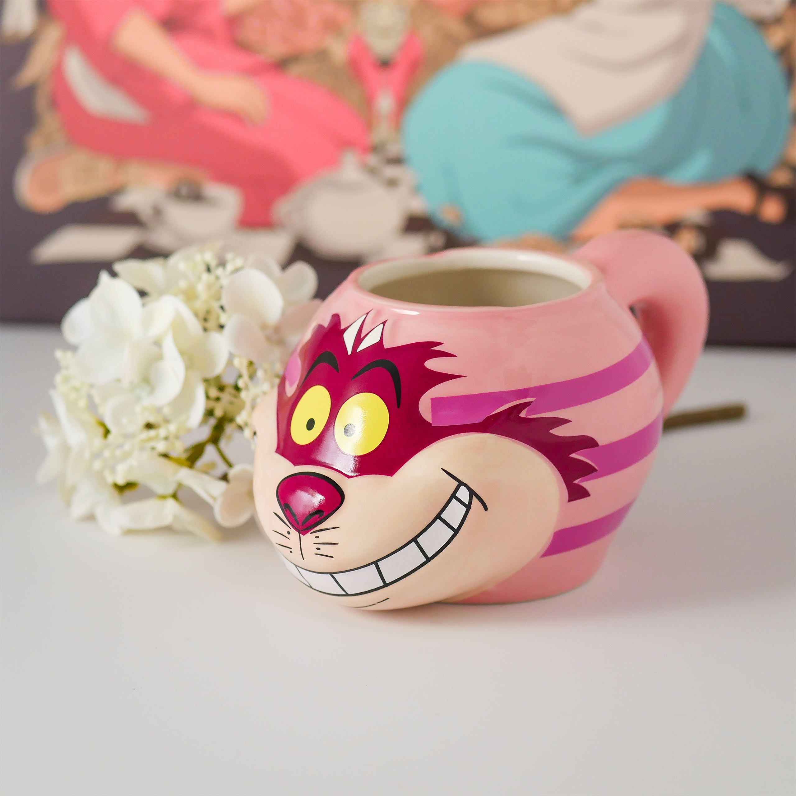 Zdjęcie produktu Alicja w Krainie Czarów - Kubek 3D z Kotem z Cheshire