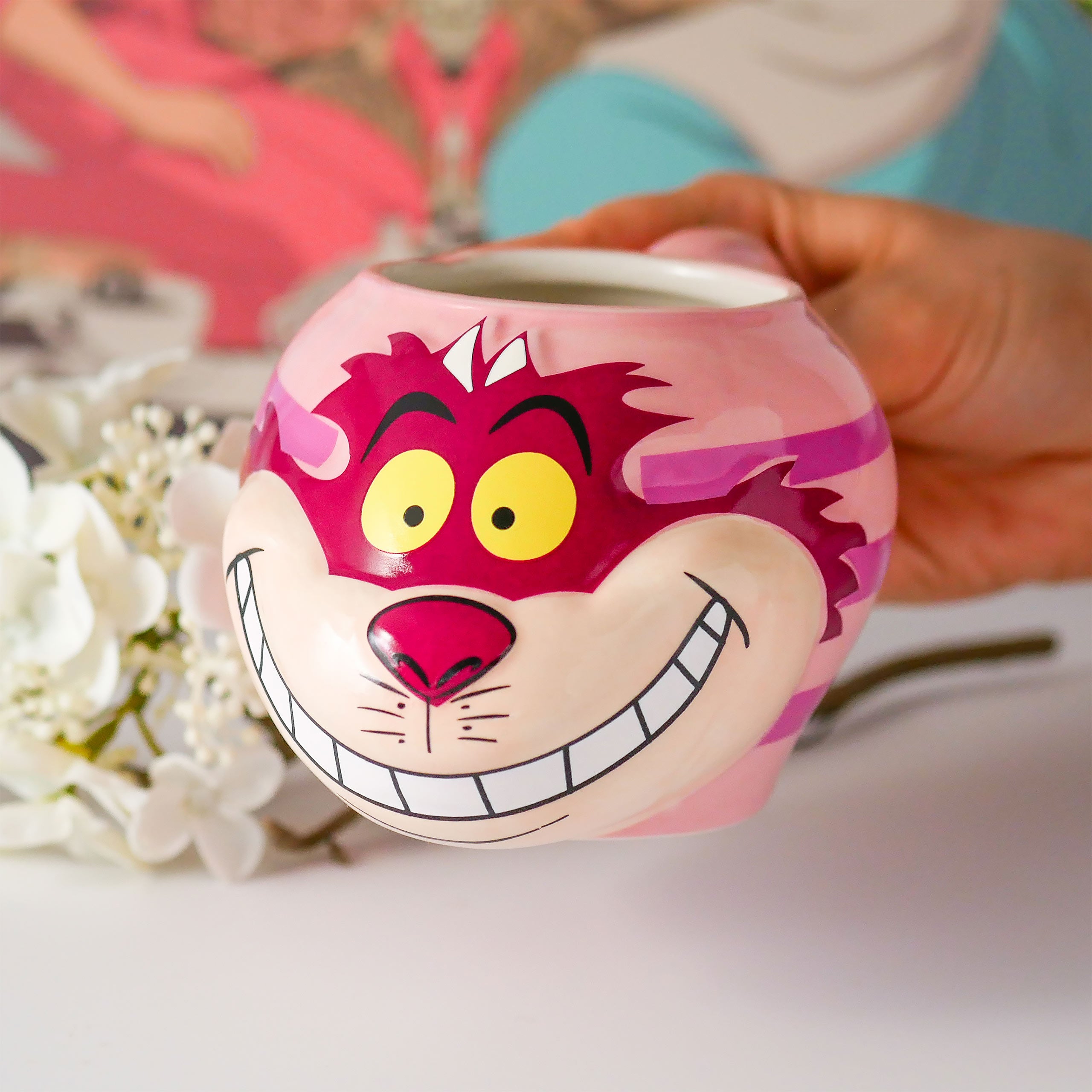 Zdjęcie produktu Alicja w Krainie Czarów - Kubek 3D z Kotem z Cheshire