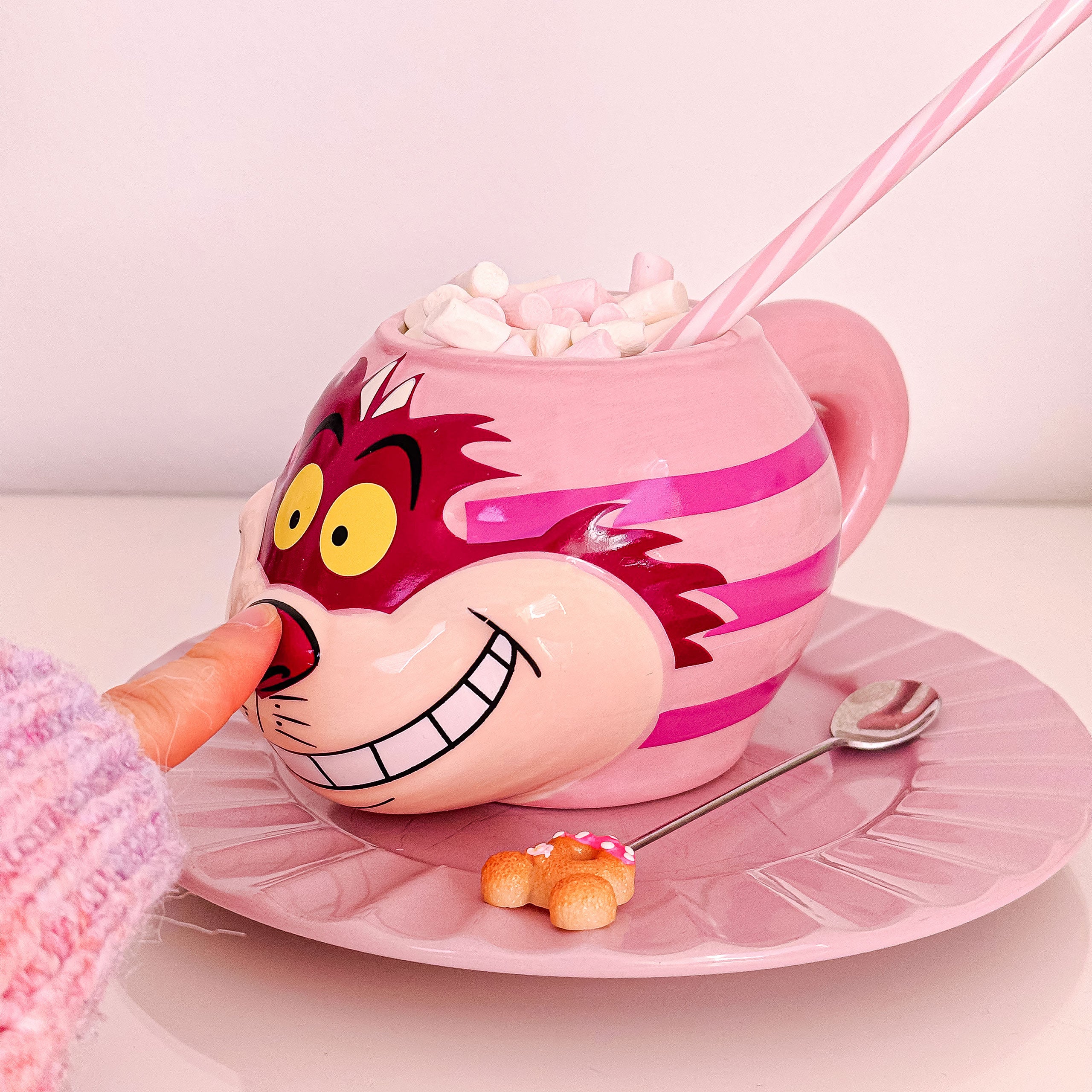 Zdjęcie produktu Alicja w Krainie Czarów - Kubek 3D z Kotem z Cheshire