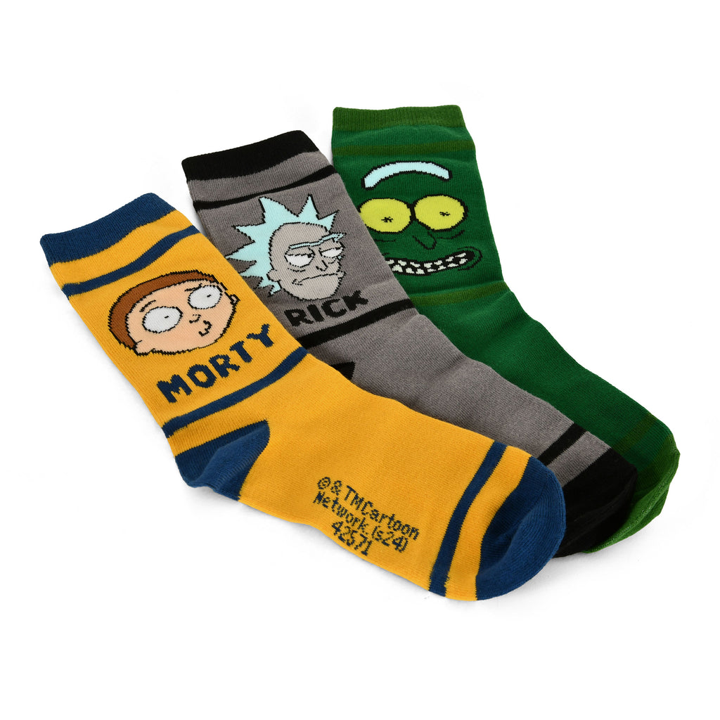Zdjęcie produktu Zestaw skarpetek Characters 3-pak w pudełku prezentowym - Rick and Morty