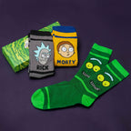 Zdjęcie produktu Zestaw skarpetek Characters 3-pak w pudełku prezentowym - Rick and Morty