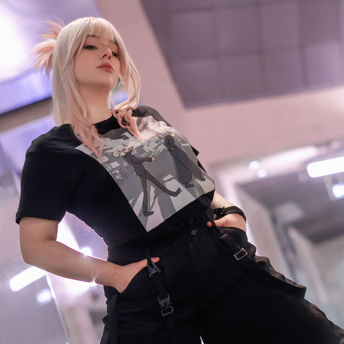 Zdjęcie produktu Crosswalk T-Shirt dla fanów Jujutsu Kaisen czarne
