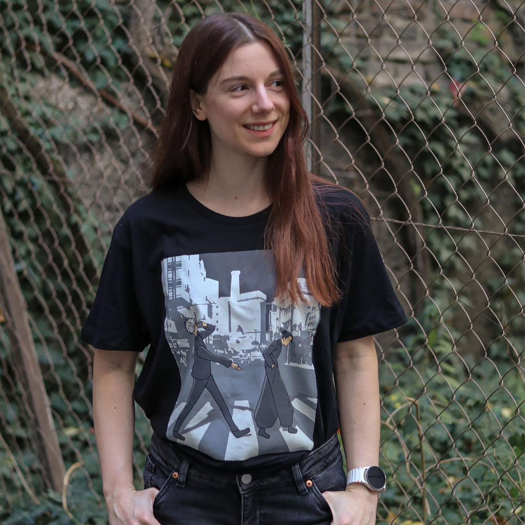 Zdjęcie produktu Crosswalk T-Shirt dla fanów Jujutsu Kaisen czarne