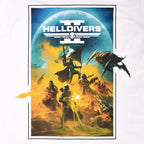 Zdjęcie produktu Helldivers 2 - Koszulka z grafiką kluczową biała