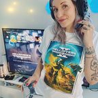 Zdjęcie produktu Helldivers 2 - Koszulka z grafiką kluczową biała