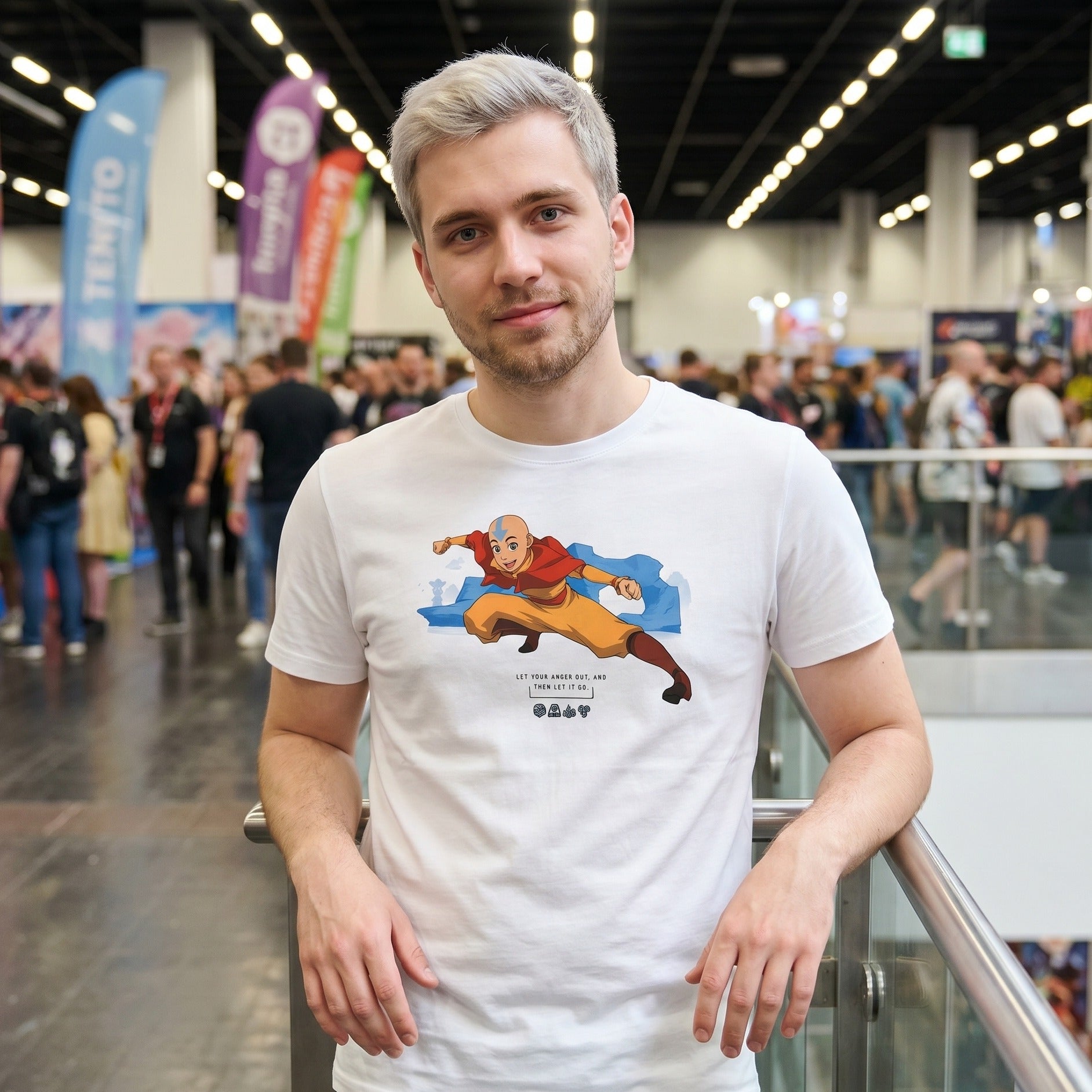 Zdjęcie produktu Avatar: Legenda Aanga - Biała koszulka Aang