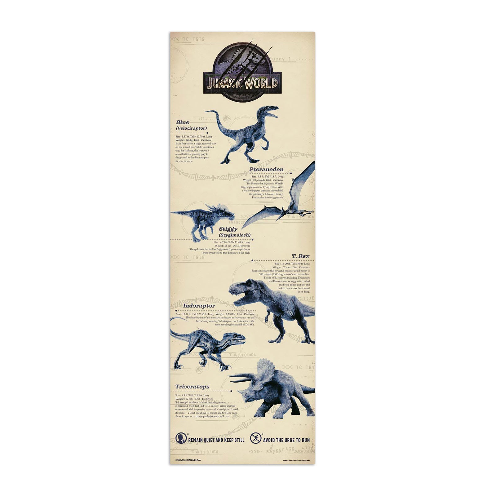 Zdjęcie produktu Jurassic World - Plakat na drzwi