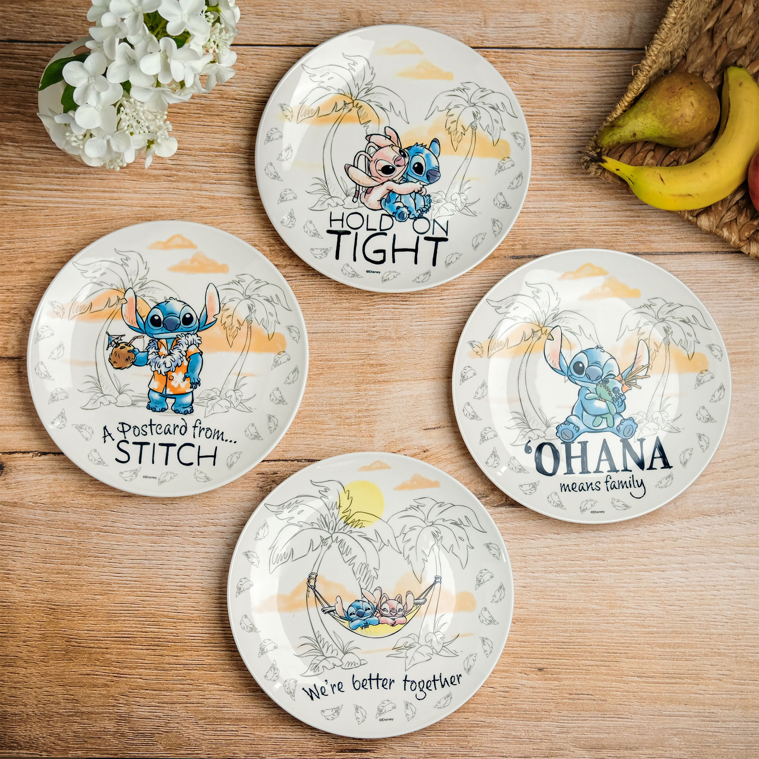 Zdjęcie produktu Zestaw talerzy Stitch Ohana - Lilo & Stitch