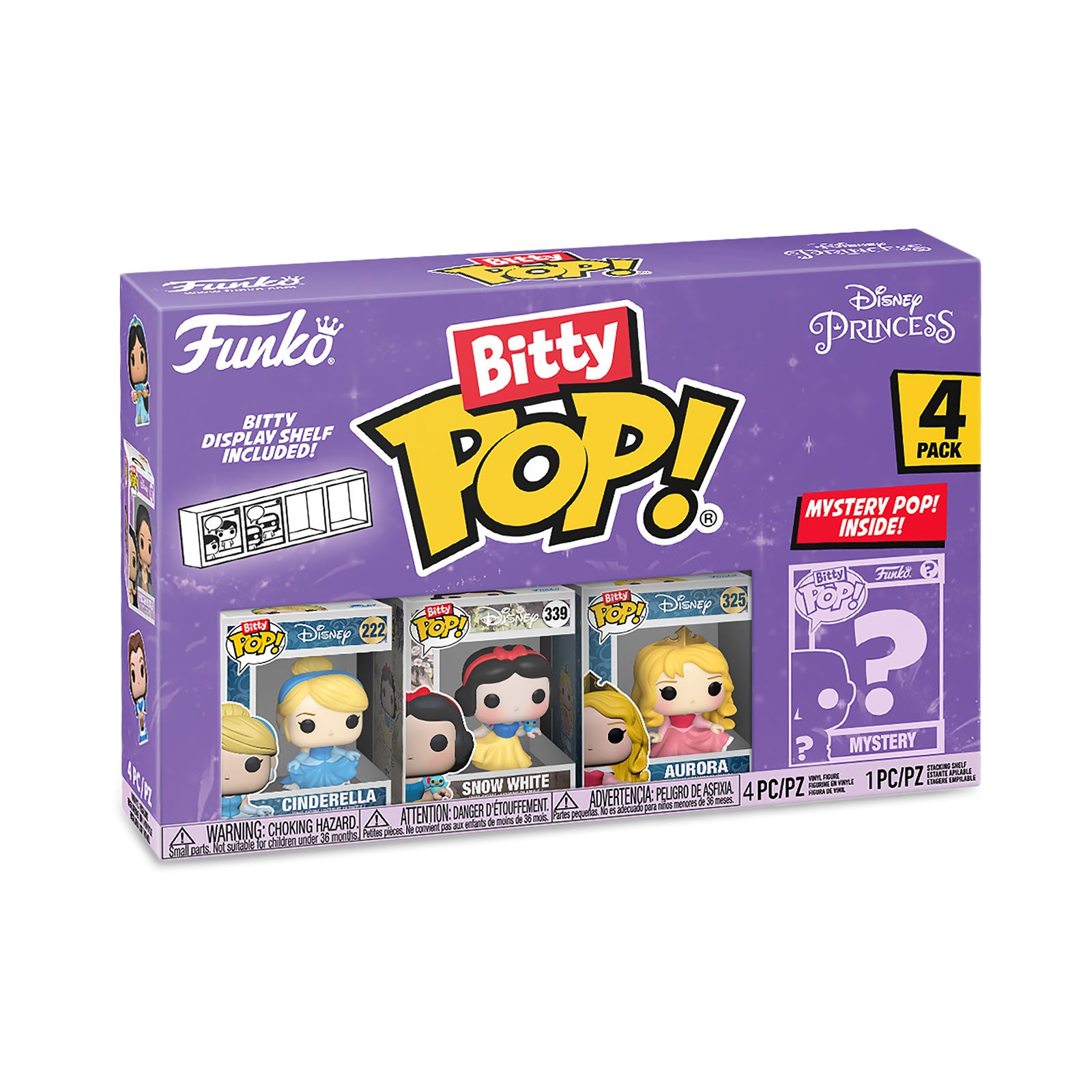 Zdjęcie produktu Disney Princess - Zestaw 4 figurek Funko Bitty Pop Seria 2