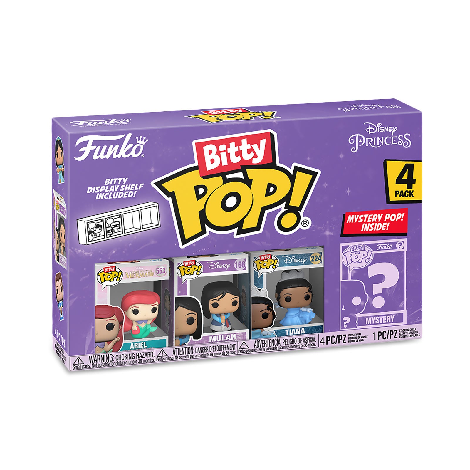Zdjęcie produktu Disney Princess - Funko Bitty Pop zestaw 4 figurek Seria 3