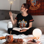 Zdjęcie produktu Piżama Gryffindor z herbem czarna - Harry Potter