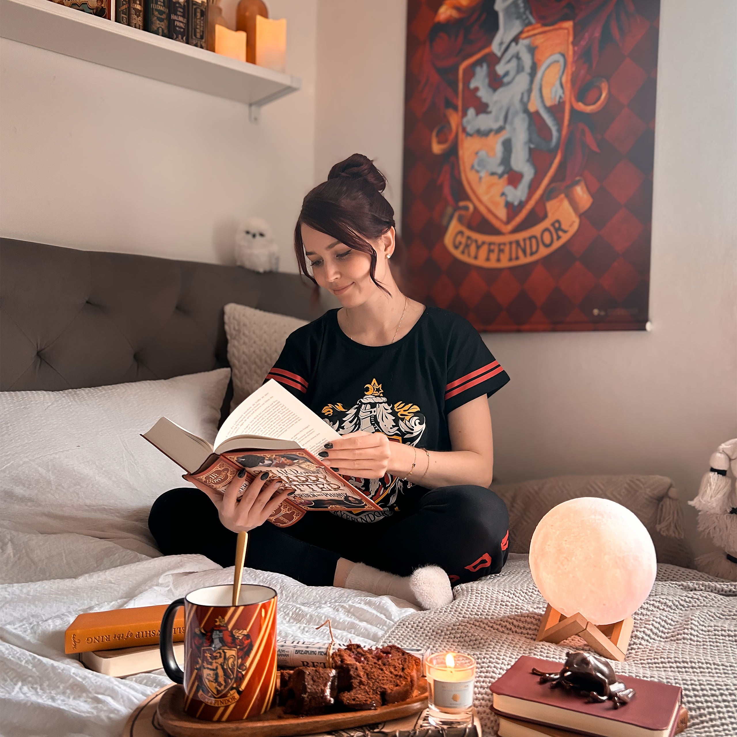 Zdjęcie produktu Piżama Gryffindor z herbem czarna - Harry Potter