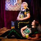 Zdjęcie produktu Piżama z herbem Slytherinu czarna - Harry Potter