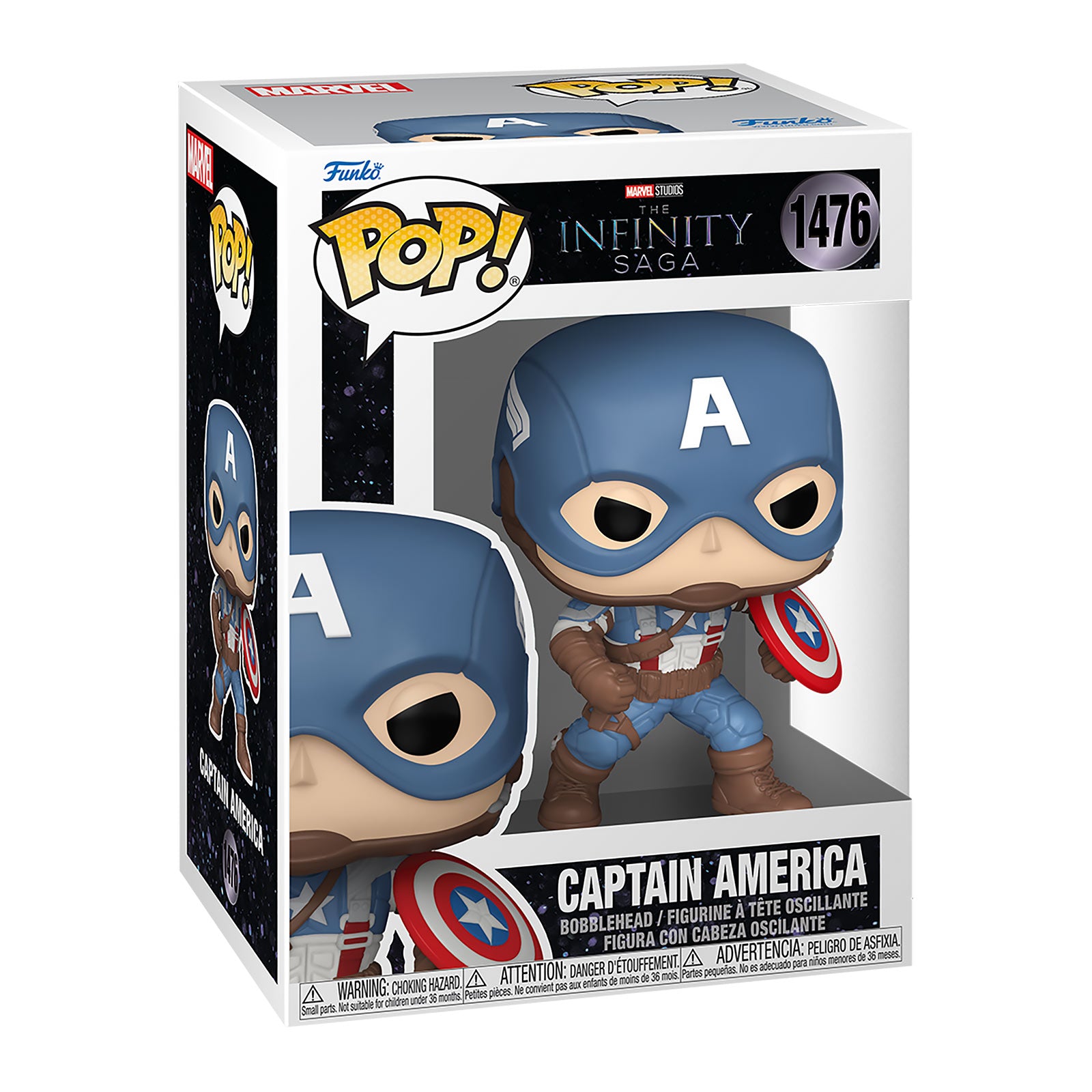 Zdjęcie produktu Kapitan Ameryka - Pierwszy Avenger Funko Pop figurka z ruchomą głową