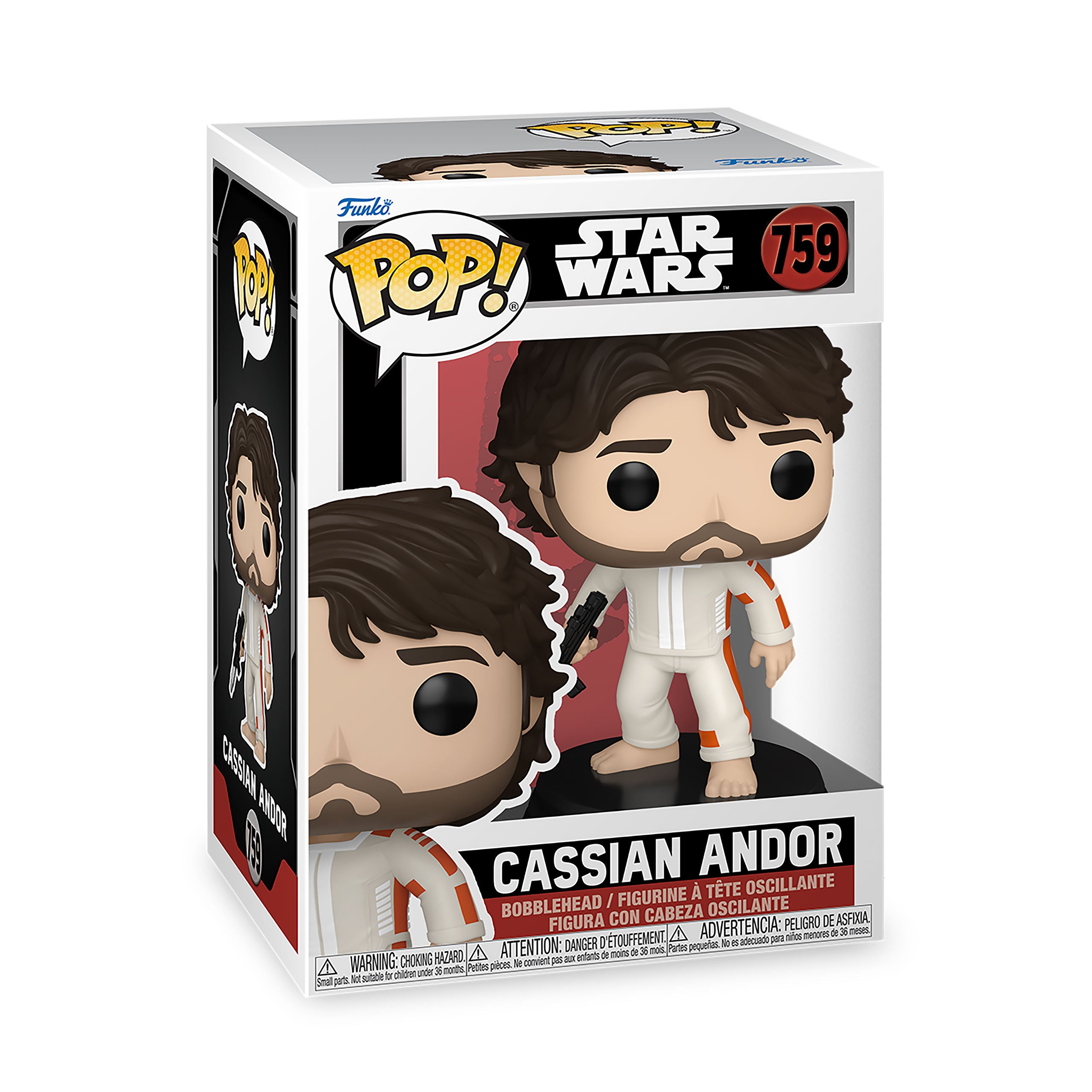 Zdjęcie produktu Star Wars - Cassian Andor Funko Pop Figurka z ruchomą głową