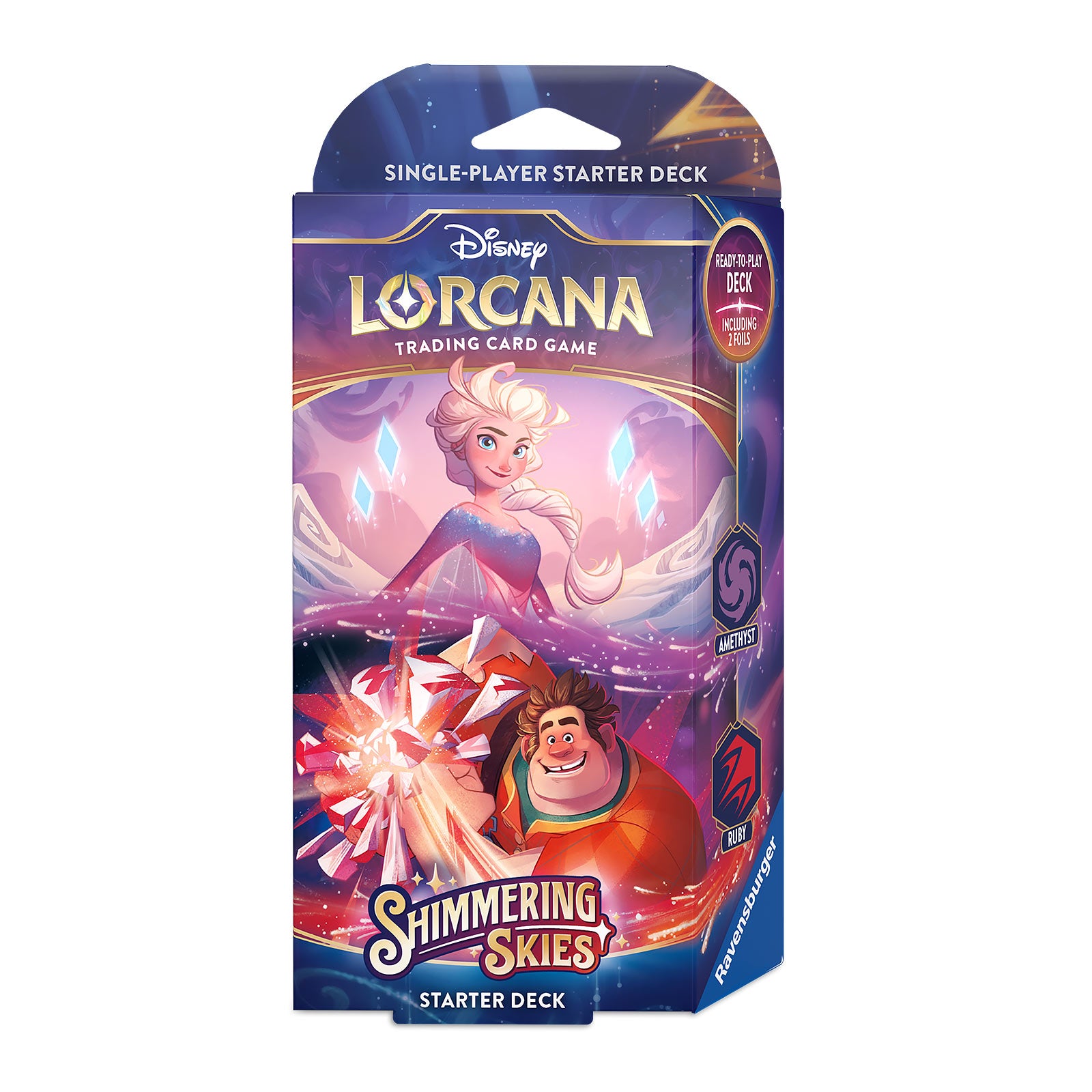 Zdjęcie produktu Disney Lorcana Amethyst i Ruby Zestaw Startowy - Shimmering Skies Gra Karciana
