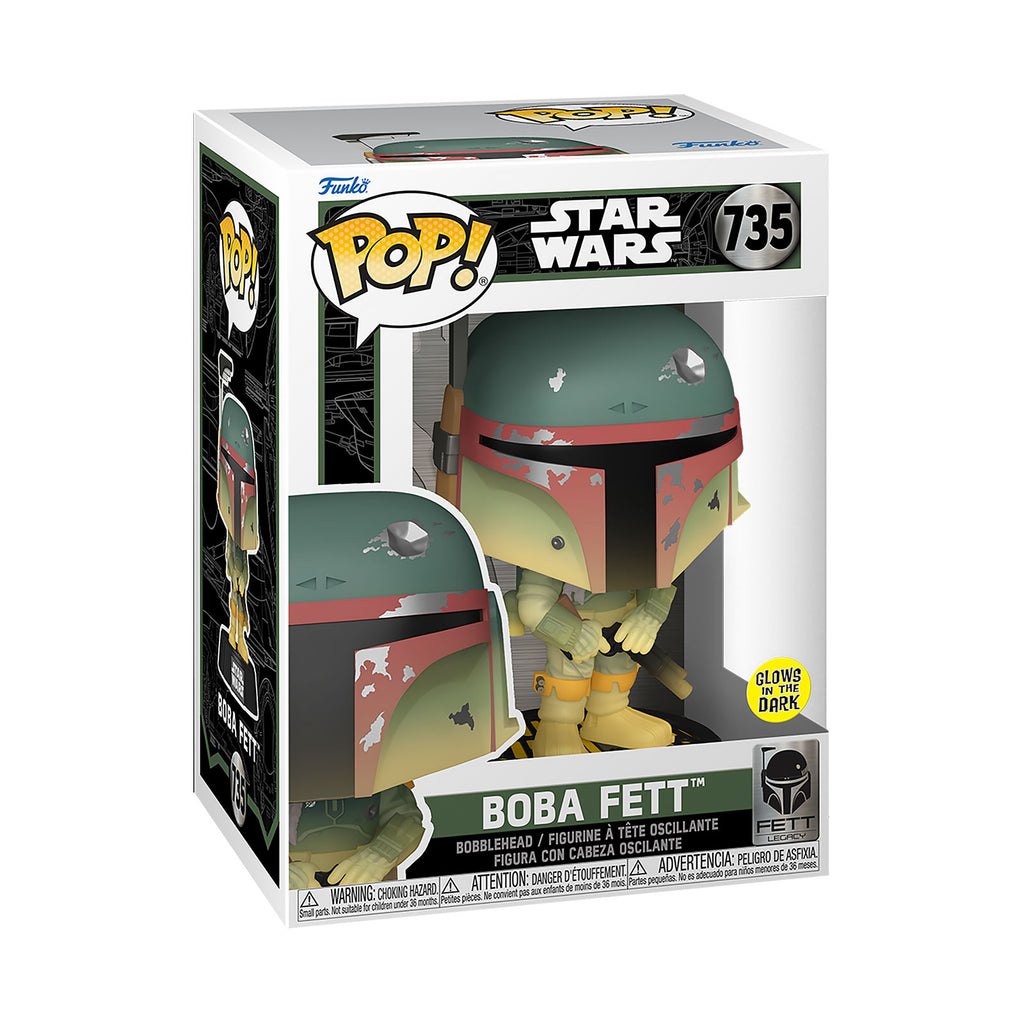Zdjęcie produktu Star Wars - Boba Fett Glow in the Dark Funko Pop figurka z kiwającą głową