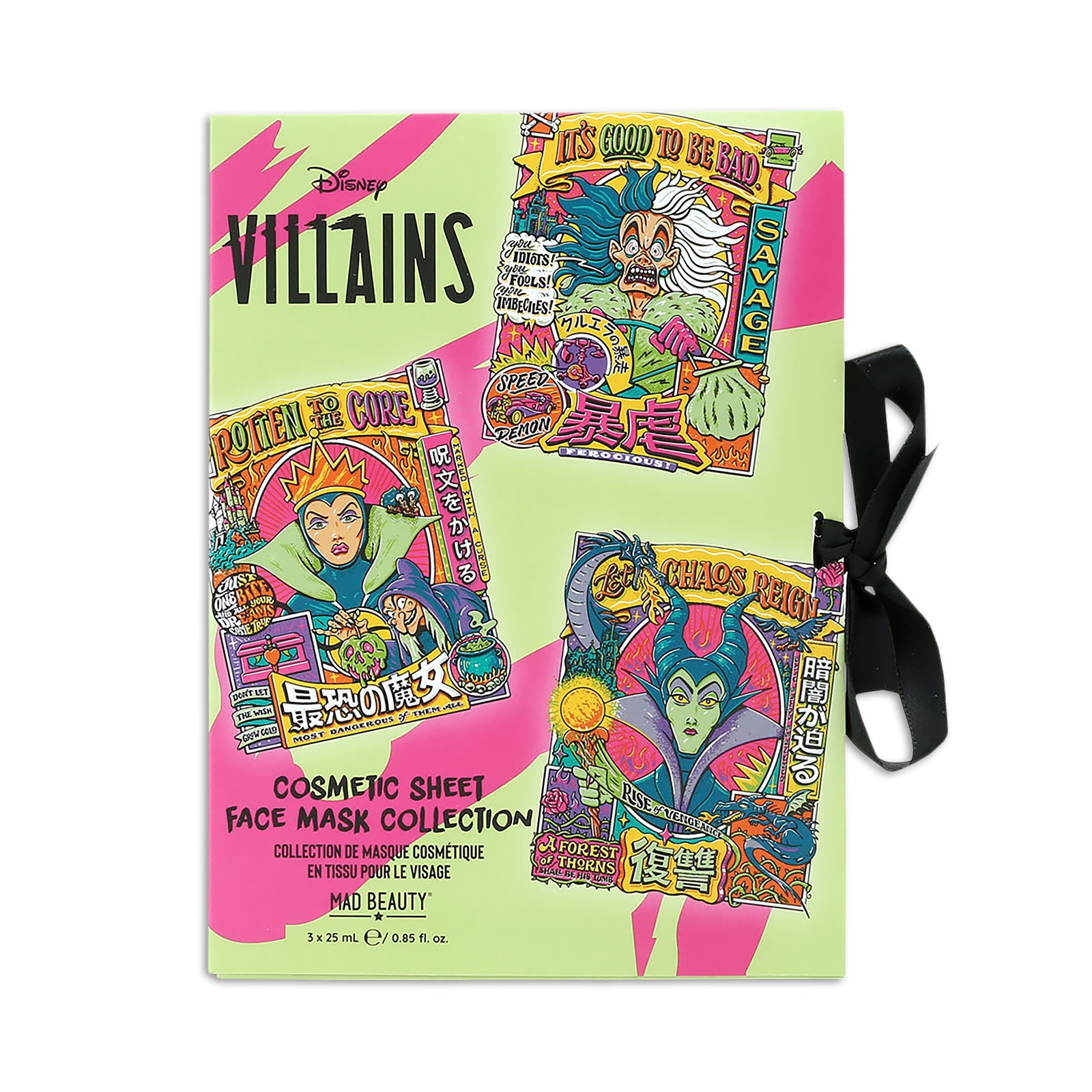 Zdjęcie produktu Villains - Zestaw 3 masek w płachcie