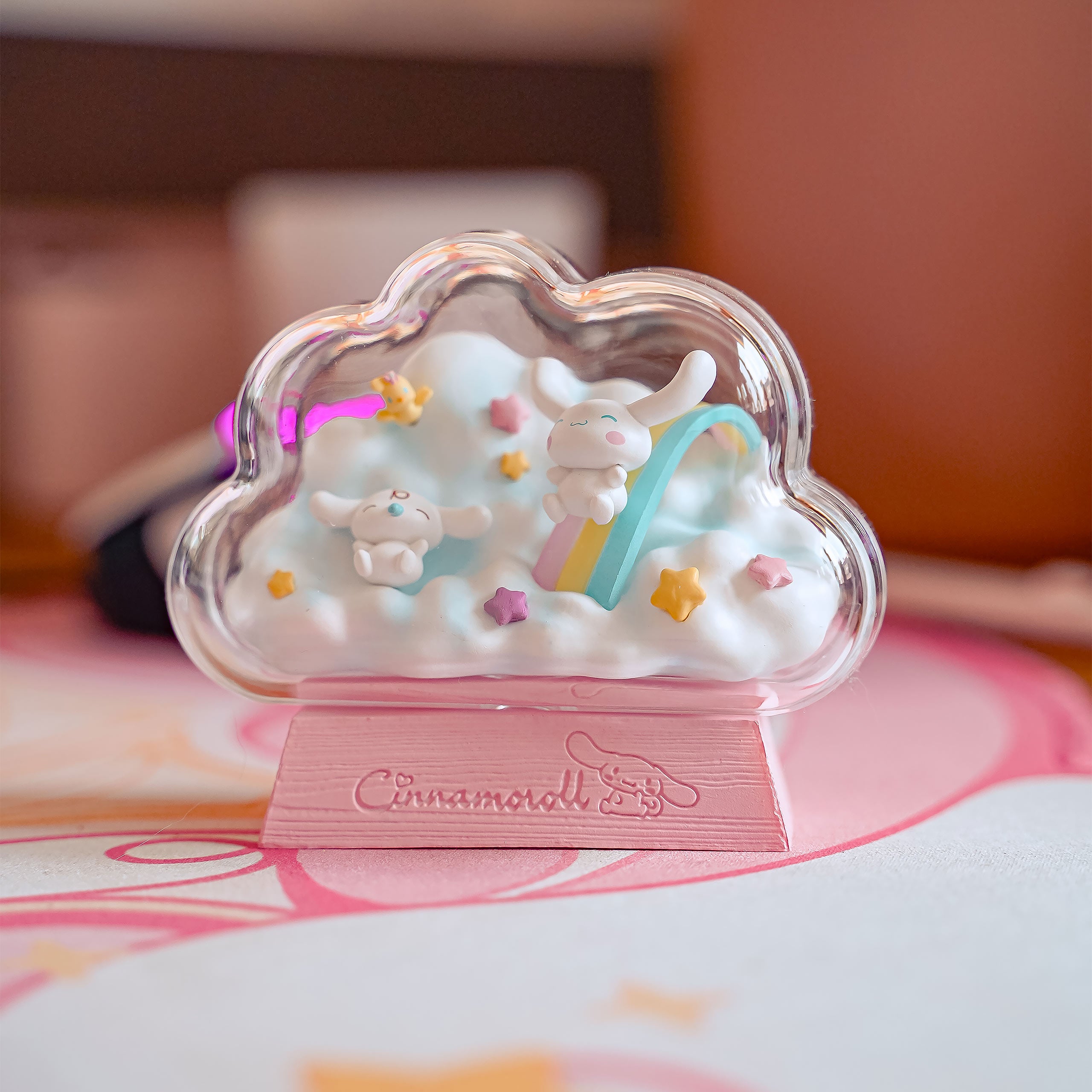 Zdjęcie produktu Sanrio - Fluffy Happy Day Cinnamoroll Terrarium Collection Mystery Figurka