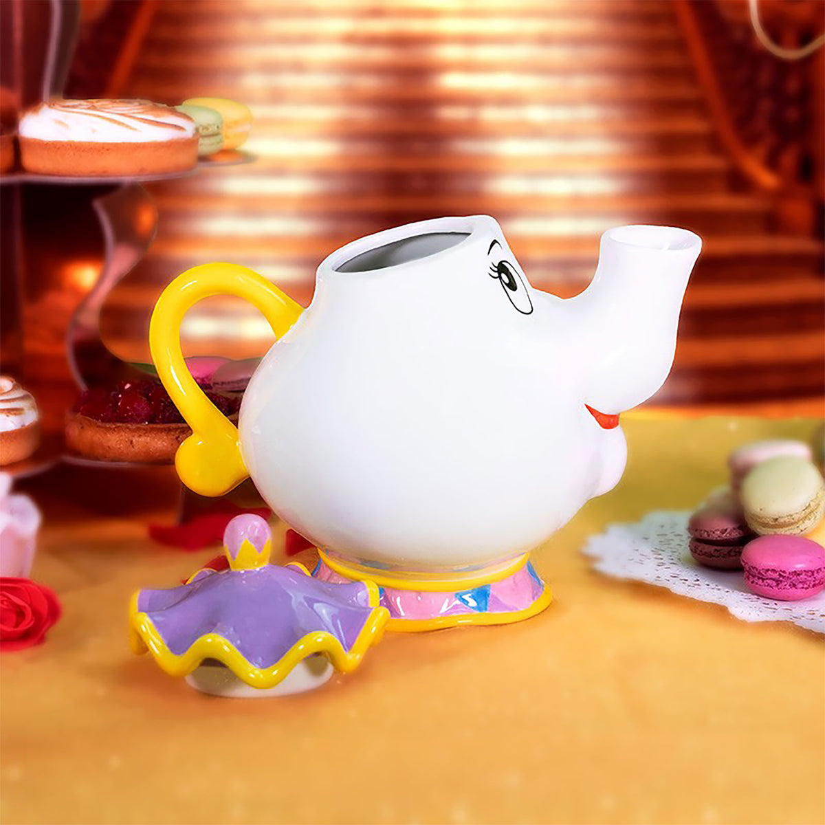 Zdjęcie produktu Piękna i Bestia - Zestaw do herbaty Madame Pottine i Tassilo (3 częściowy)