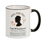 Zdjęcie produktu Spill the Tea! Kubek Society Papers dla fanów Bridgertonów
