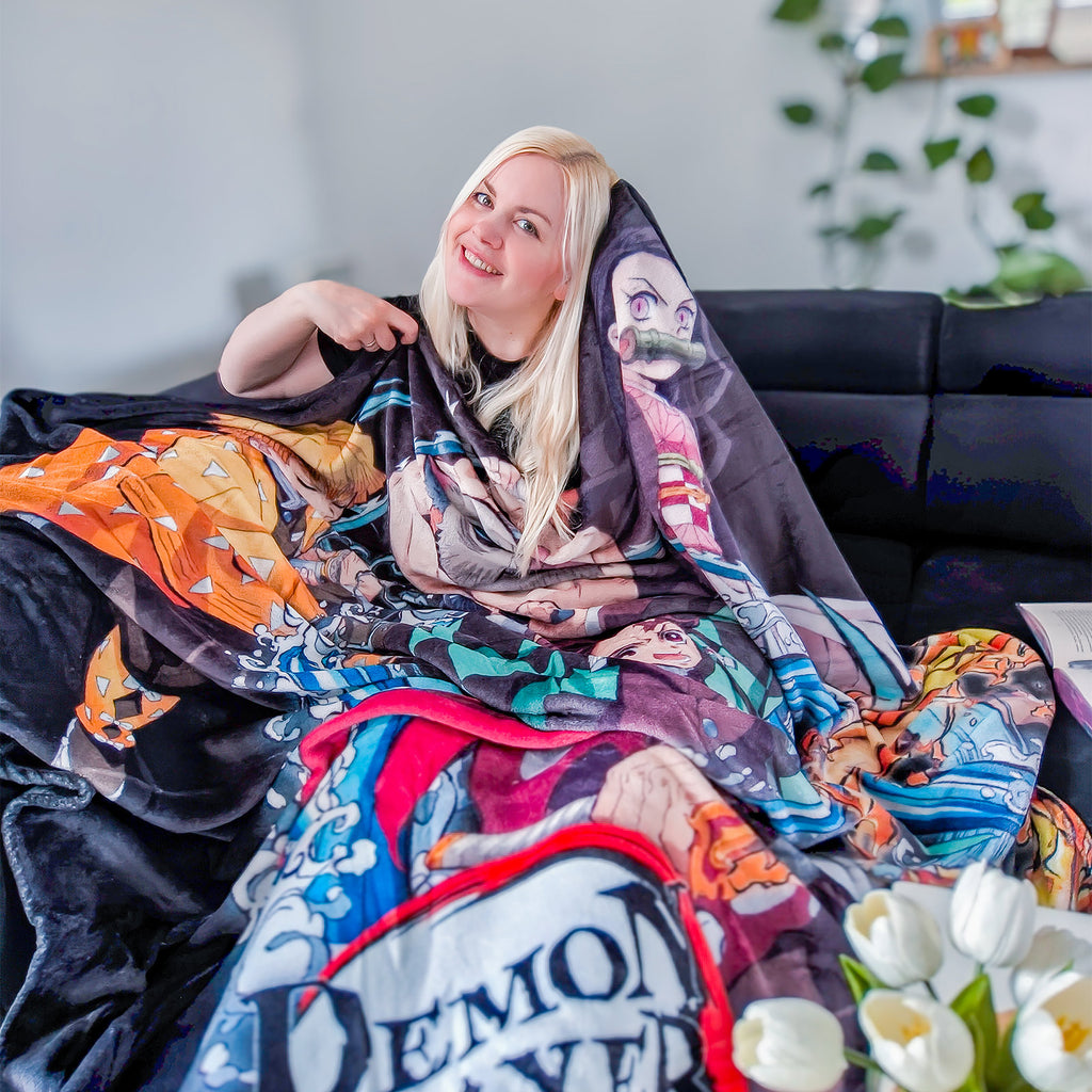 Zdjęcie produktu Demon Slayer - Grupa koc polarowy