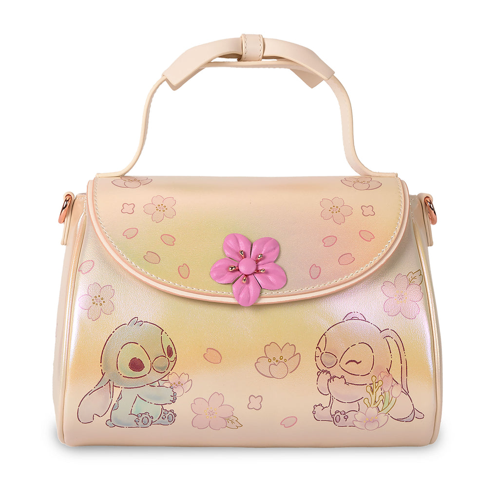 Zdjęcie produktu Lilo & Stitch - Torebka Angel i Stitch z kwiatowym motywem