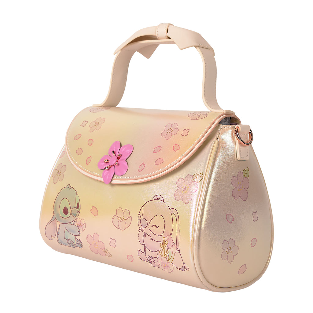 Zdjęcie produktu Lilo & Stitch - Torebka Angel i Stitch z kwiatowym motywem