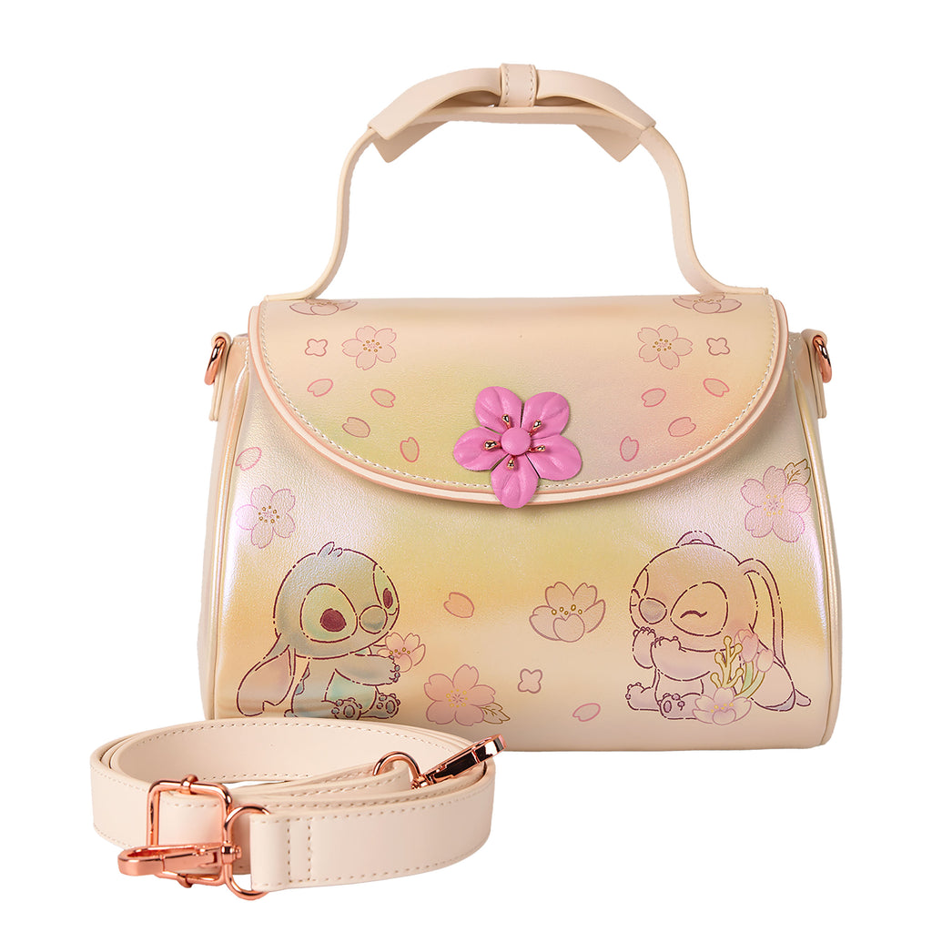 Zdjęcie produktu Lilo & Stitch - Torebka Angel i Stitch z kwiatowym motywem