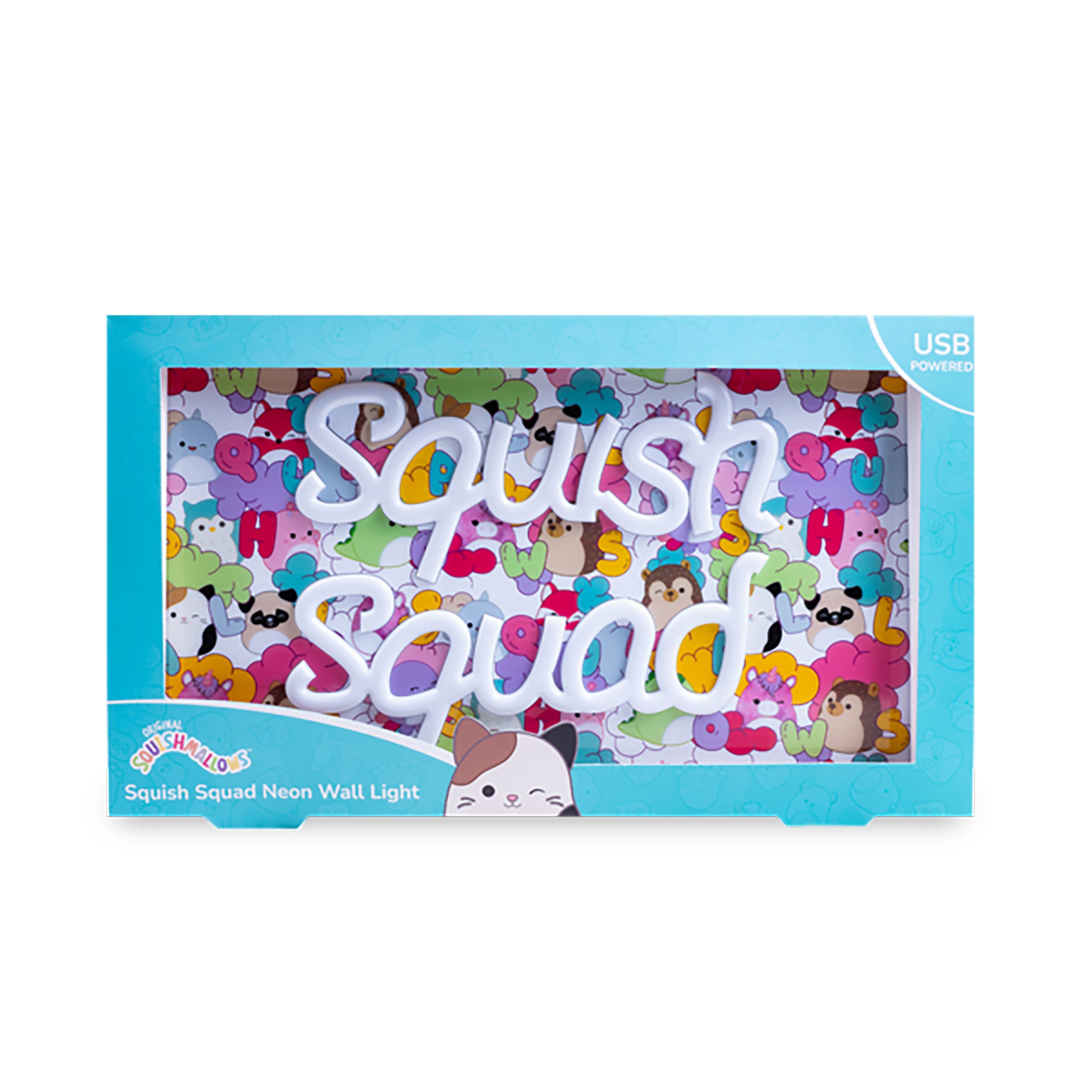 Zdjęcie produktu Squishmallows - Squish Squad Neonowa Lampka Ścienna