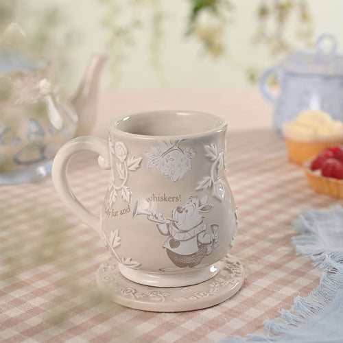 Zdjęcie produktu Alicja w Krainie Czarów - Kubek reliefowy Biały Królik