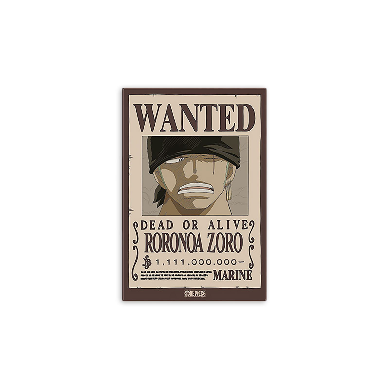 Zdjęcie produktu One Piece - Wanted Zoro Magnes