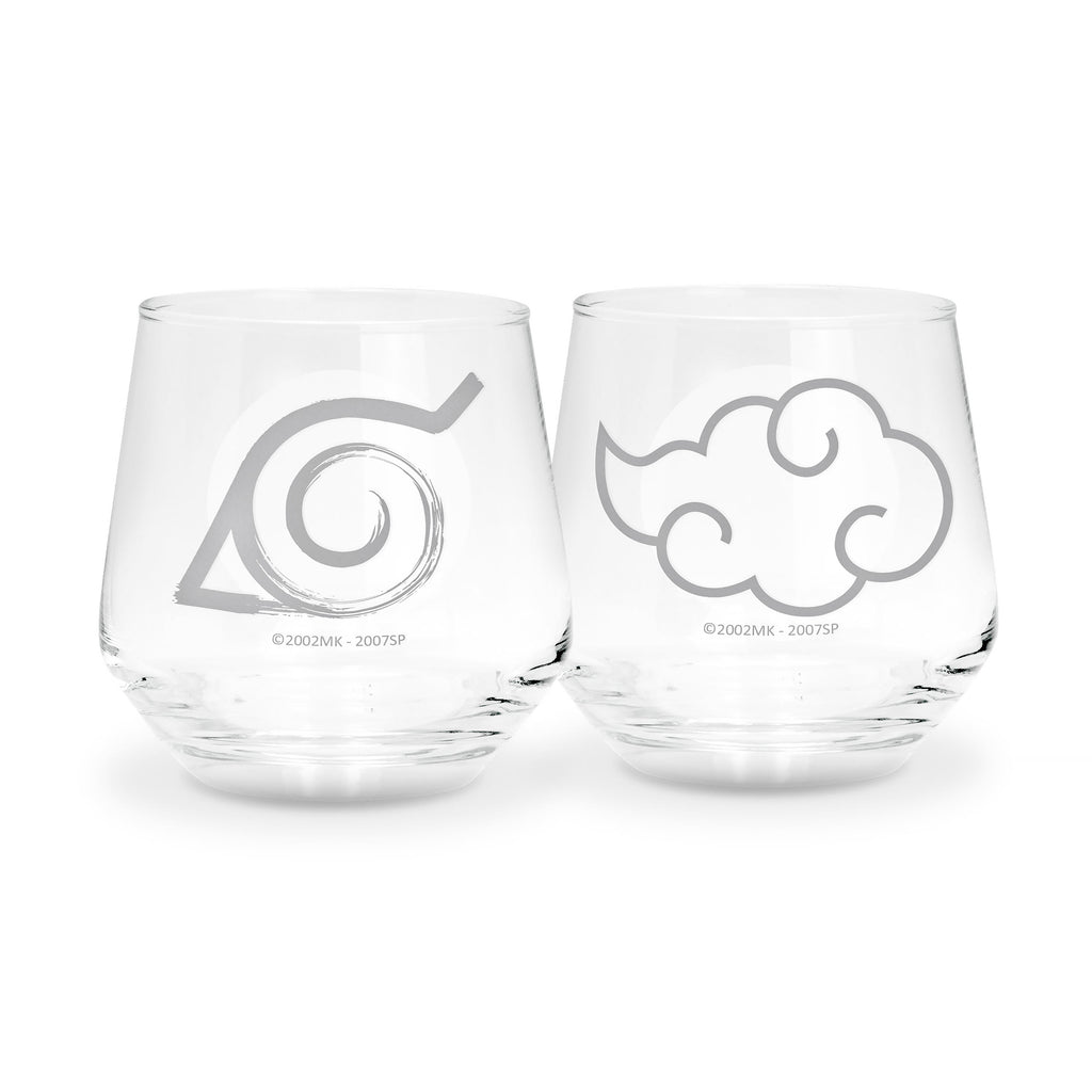 Zdjęcie produktu Naruto Shippuden - Zestaw 2 szklanek Konoha & Akatsuki
