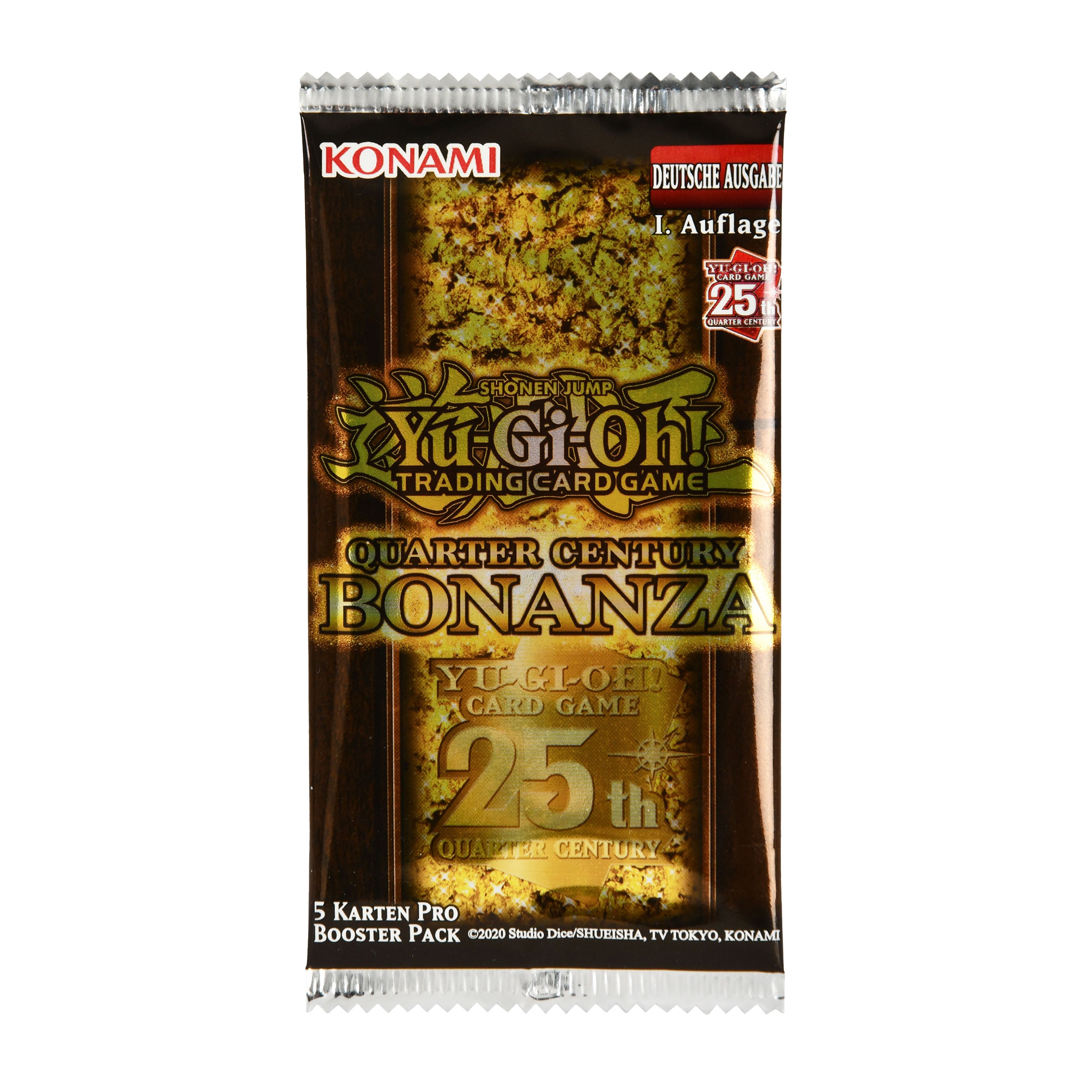 Zdjęcie produktu Yu-Gi-Oh! - Quarter Century Bonanza Booster z kartami kolekcjonerskimi, wersja niemiecka