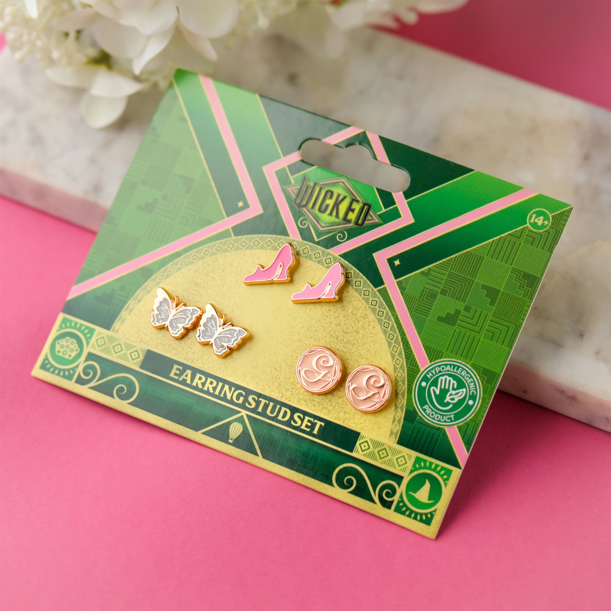 Zdjęcie produktu Wicked - kolczyki Glinda, zestaw 3 szt.