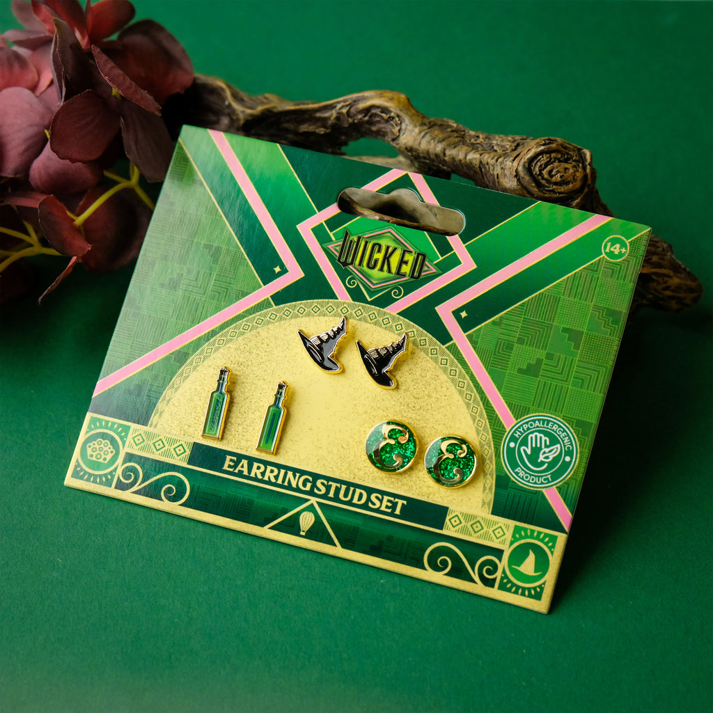 Zdjęcie produktu Wicked - Kolczyki Elphaba, zestaw 3 szt.