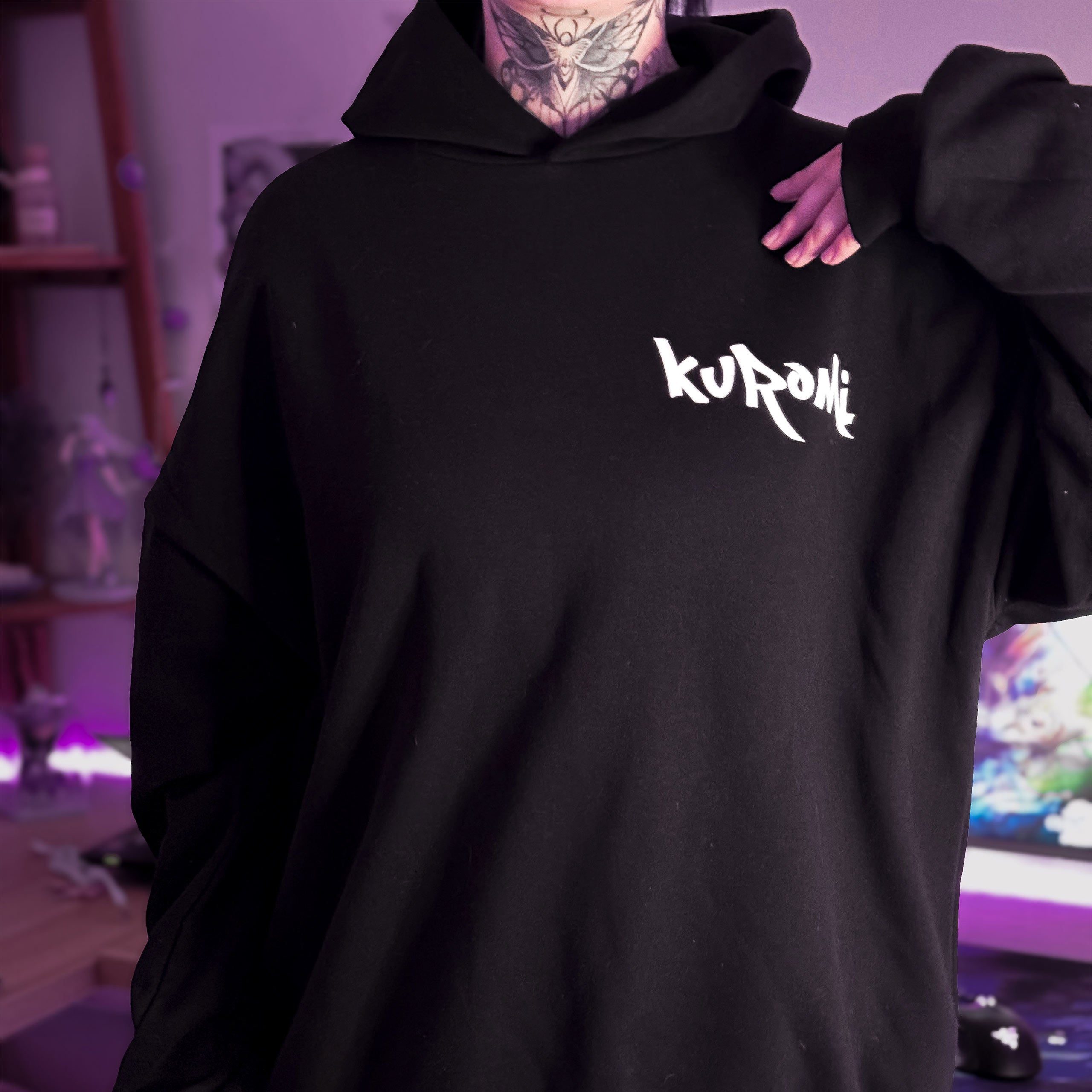 Zdjęcie produktu Sanrio - Kuromi Bluza z kapturem czarna