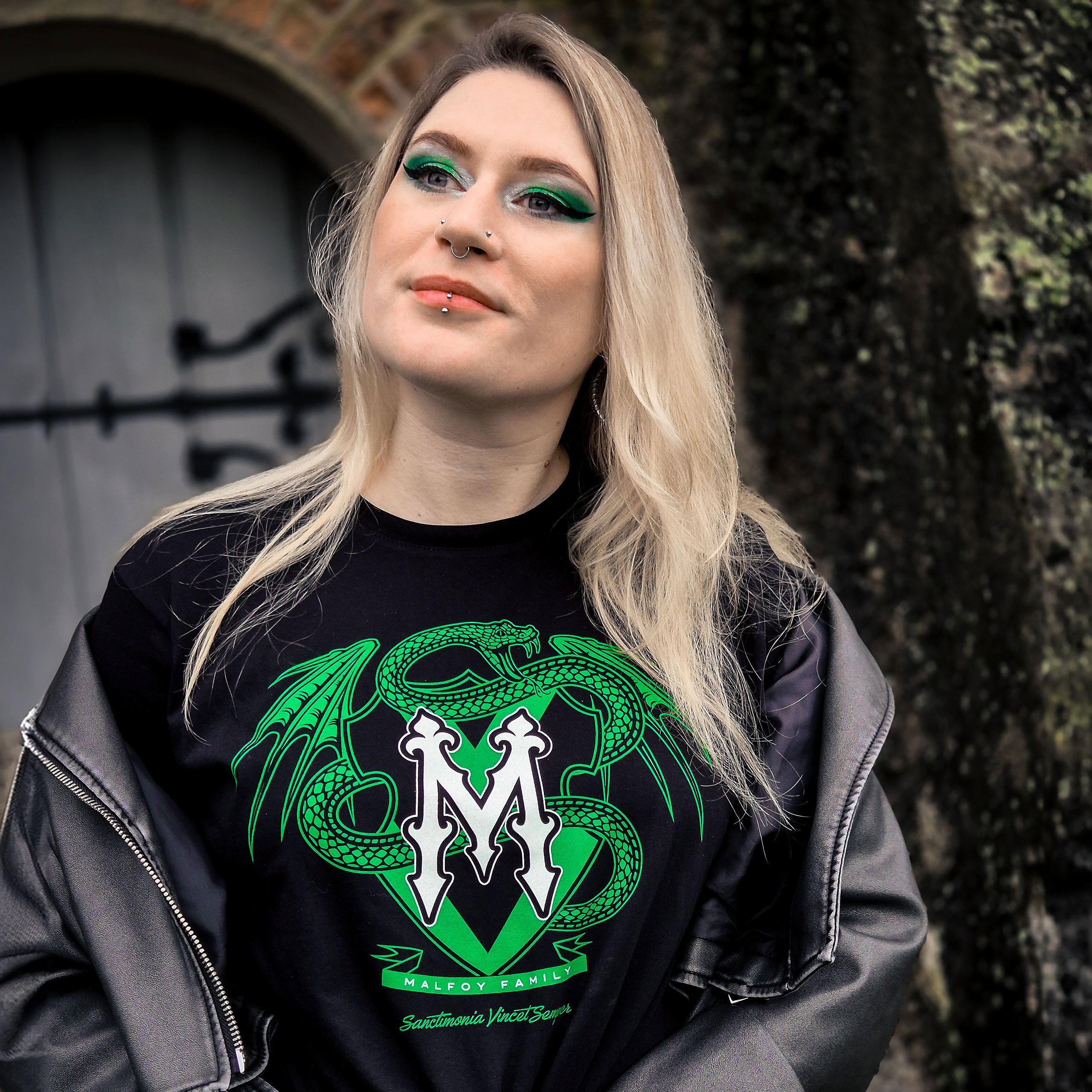 Zdjęcie produktu Czarna koszulka Malfoy Family - Harry Potter