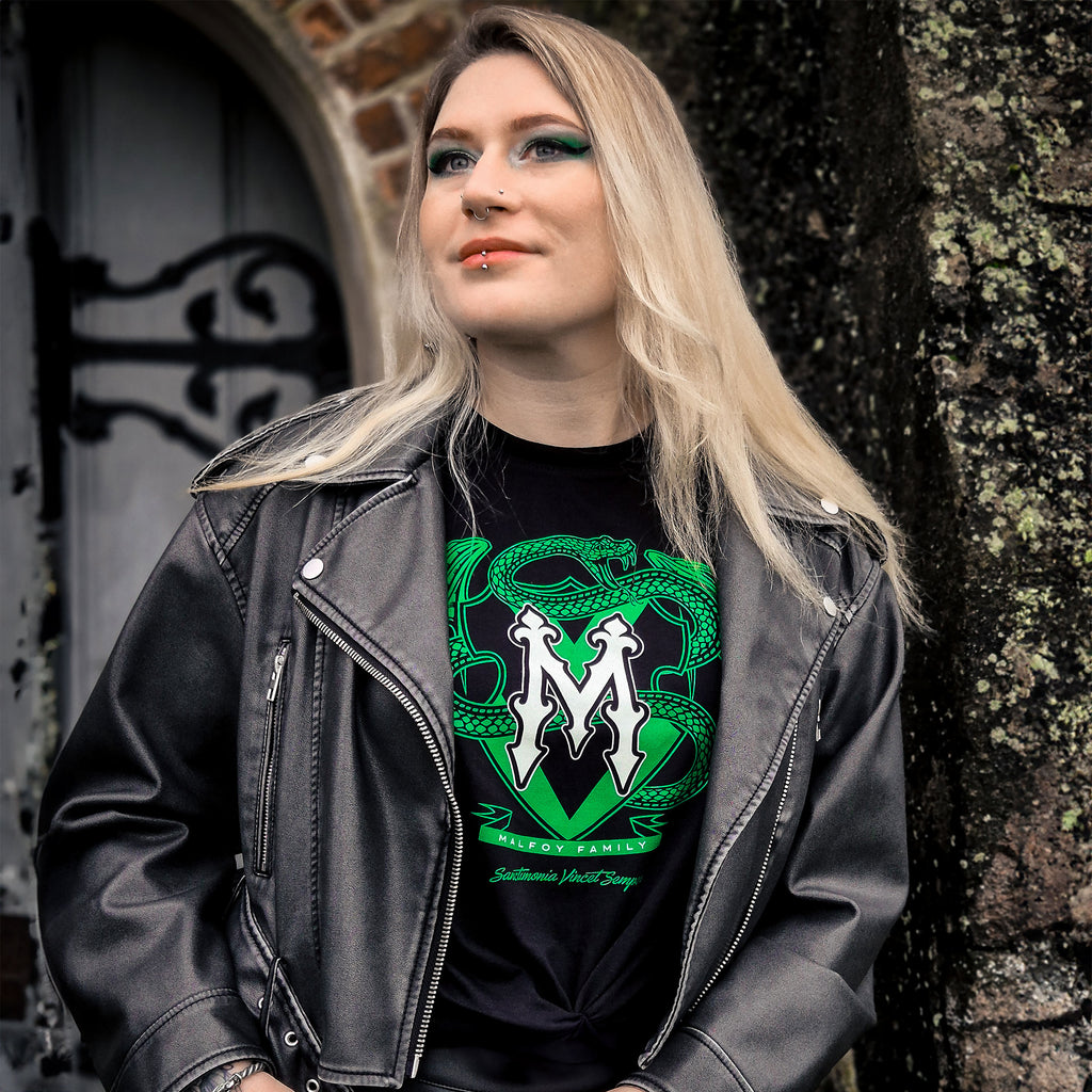 Zdjęcie produktu Czarna koszulka Malfoy Family - Harry Potter