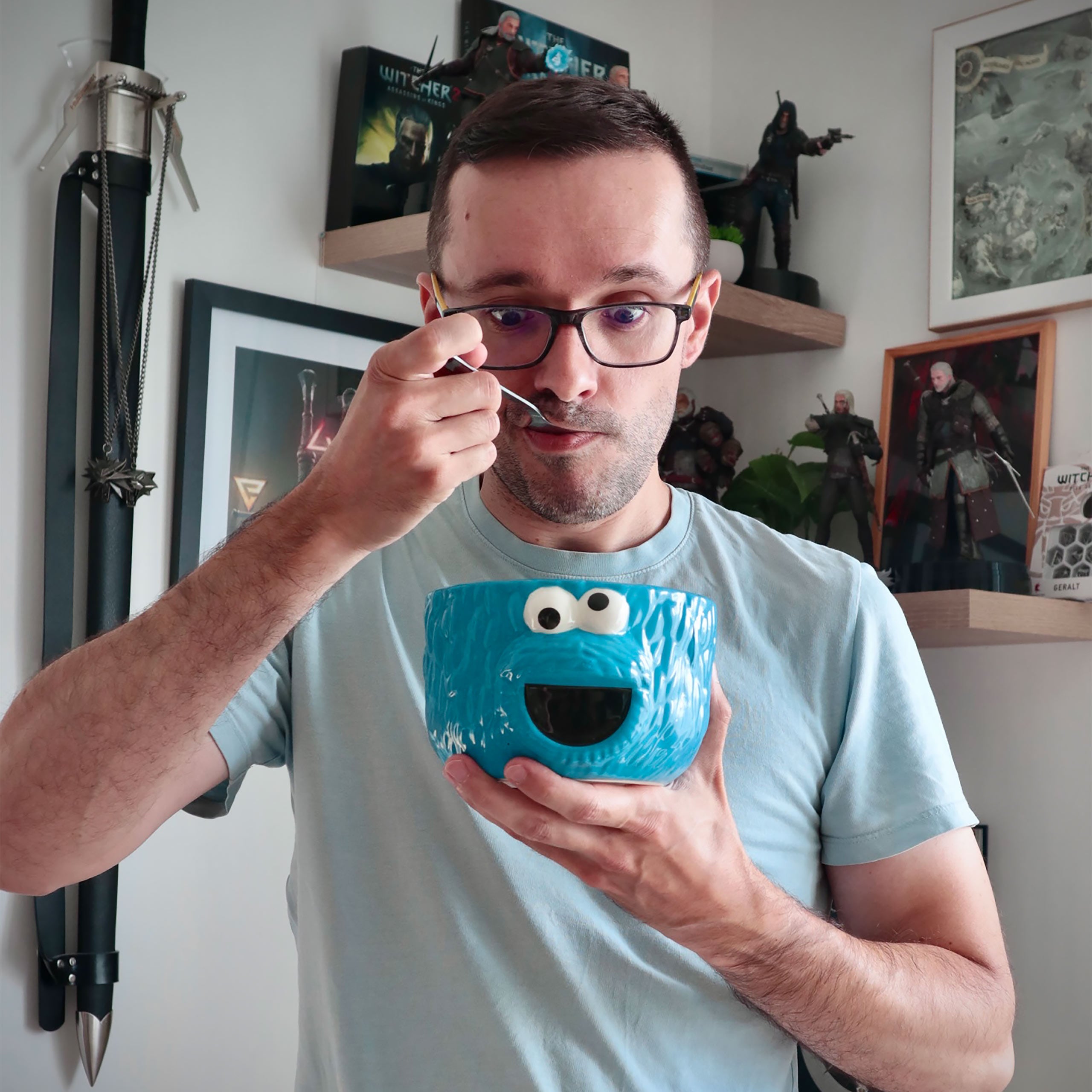 Zdjęcie produktu Ulica Sezamkowa - Miska na płatki Cookie Monster