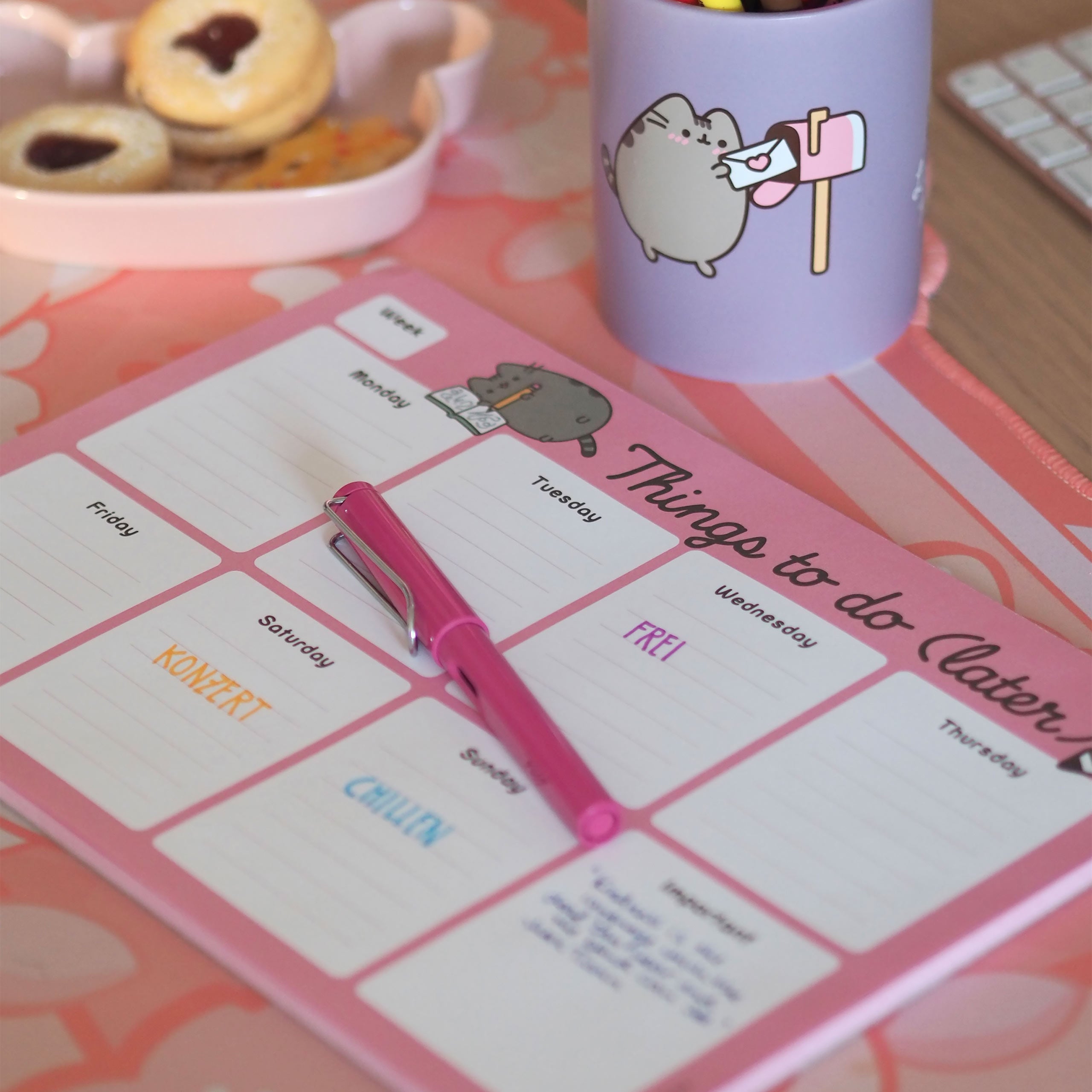 Zdjęcie produktu Pusheen - Rzeczy do zrobienia później Planer tygodniowy