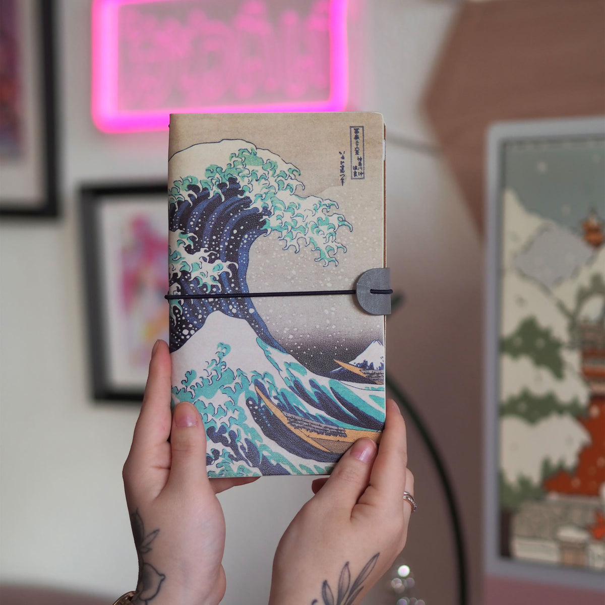 Zdjęcie produktu Wielka Fala w Kanagawie - Katsushika Hokusai Notatnik
