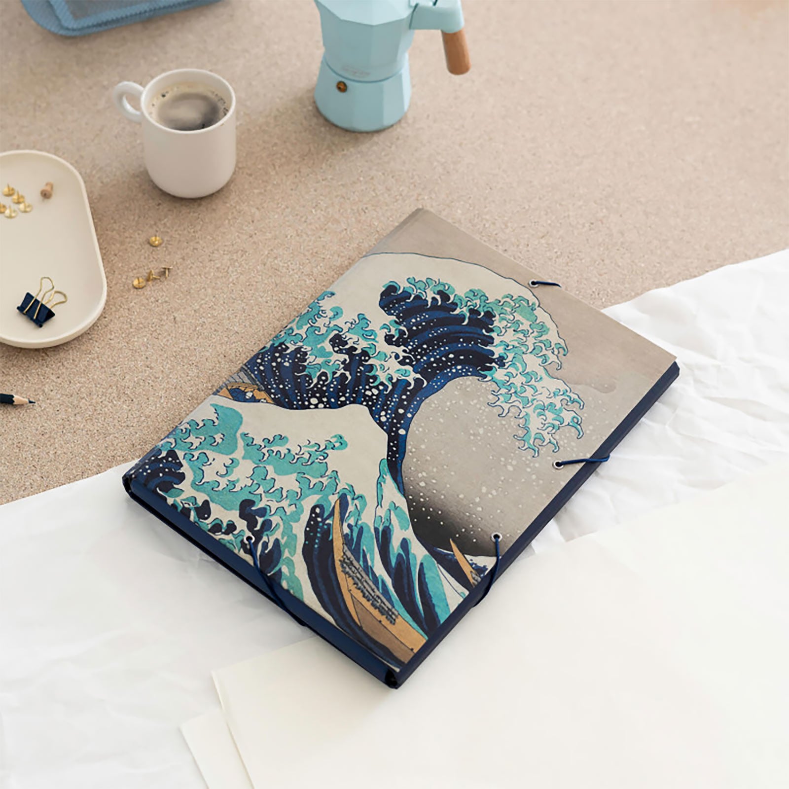 Zdjęcie produktu Wielka Fala w Kanagawie - Katsushika Hokusai Teczka na dokumenty