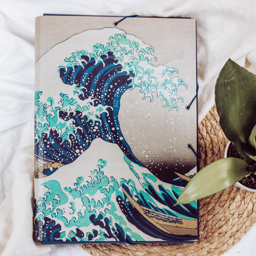 Zdjęcie produktu Wielka Fala w Kanagawie - Katsushika Hokusai Teczka na dokumenty