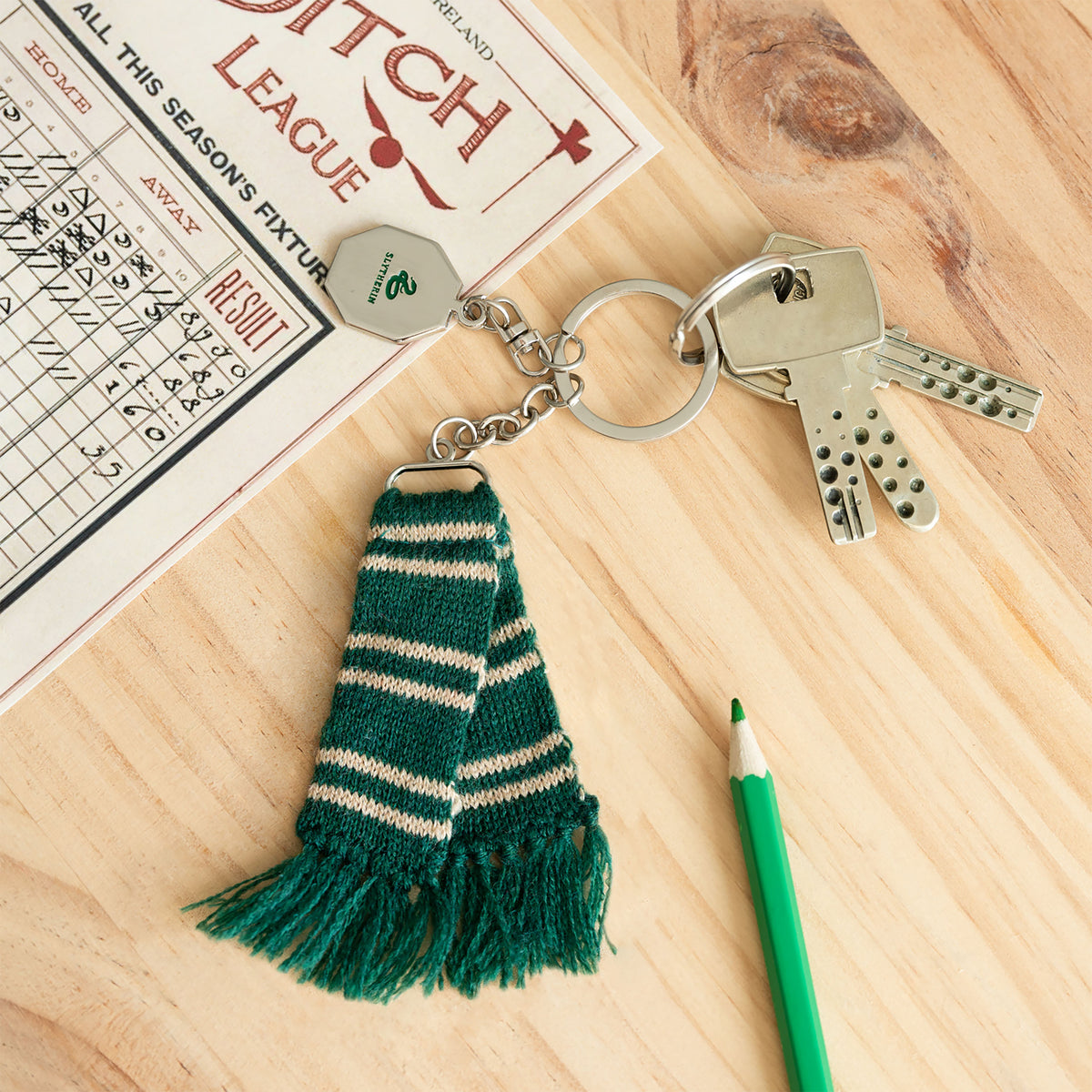 Zdjęcie produktu Harry Potter - Brelok z szalikiem Slytherin