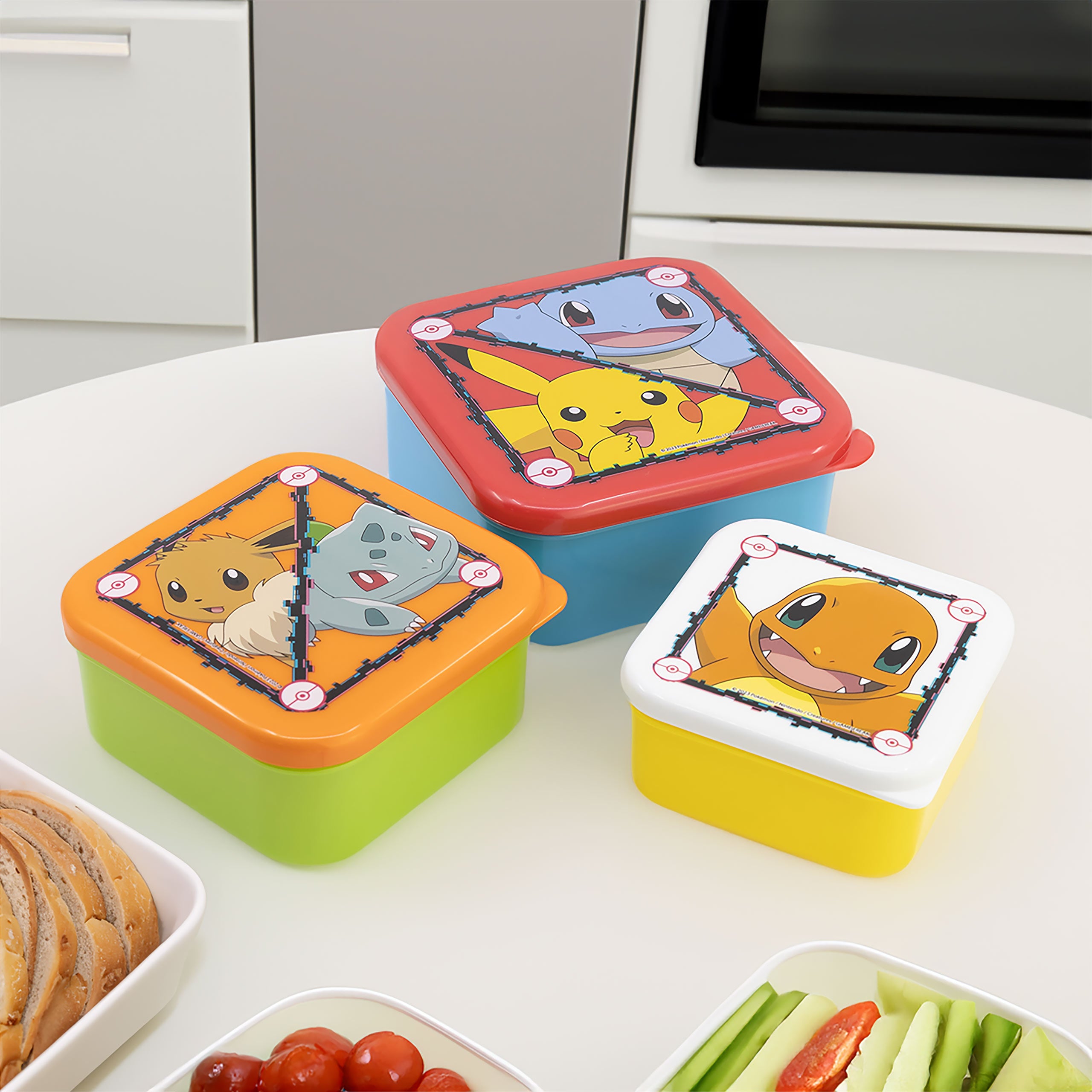 Zdjęcie produktu Pokémon - Zestaw śniadaniówek Starter 3 sztuki