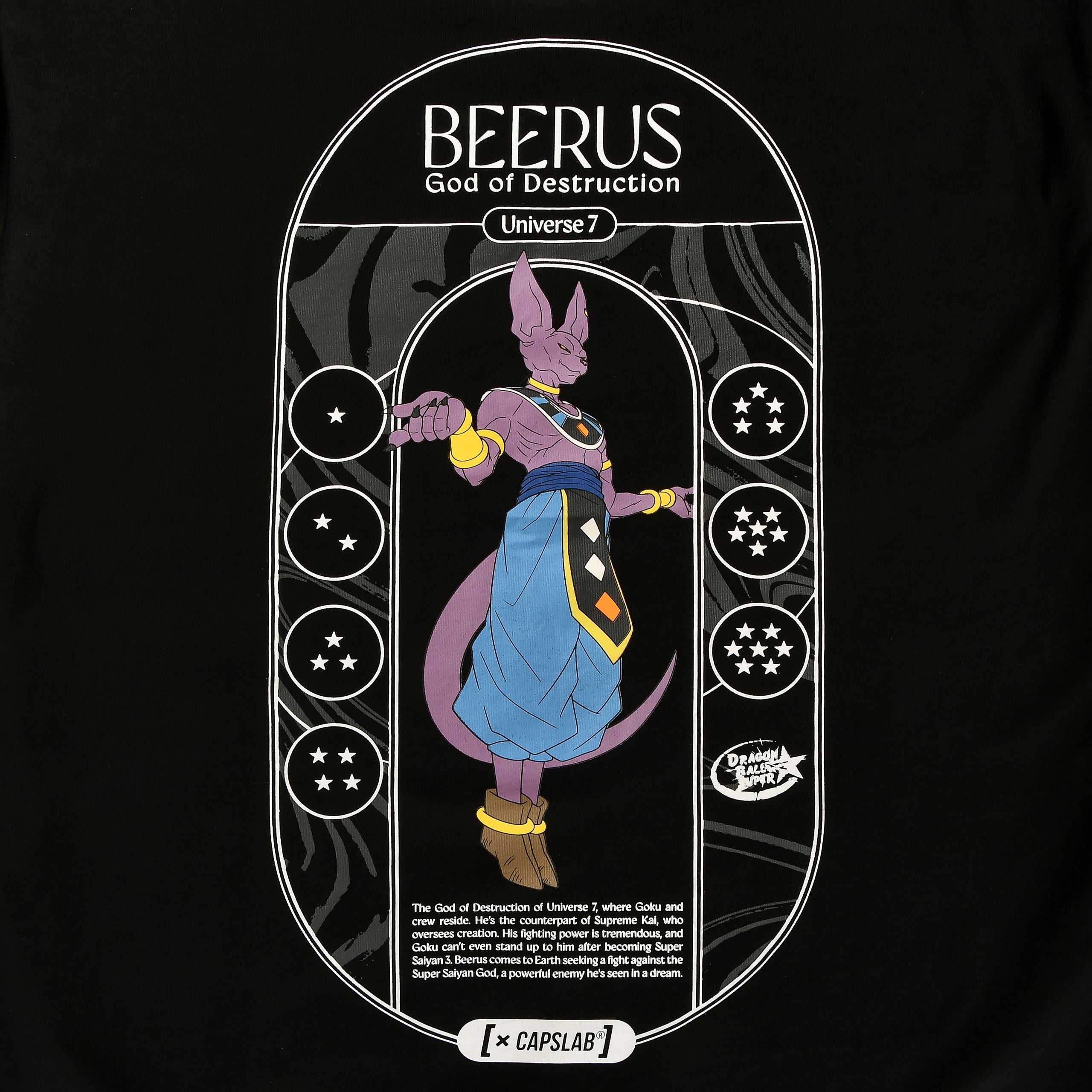 Zdjęcie produktu Dragon Ball Super - Beerus Bóg Zniszczenia T-Shirt czarny