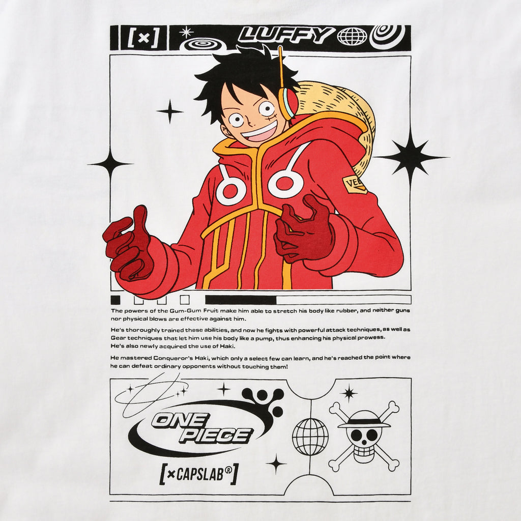 Zdjęcie produktu One Piece - Luffy Capslab Oversize T-Shirt biały